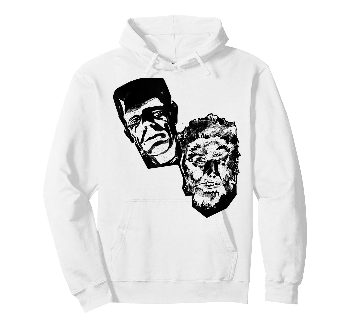 Horror Movie Monsters Werewolf Wolfman Frankenstein T-Shirt