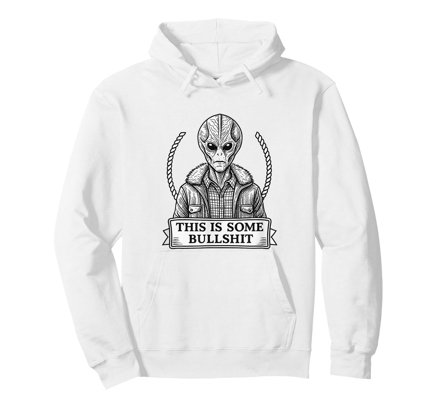 Funny Alien Quote, “This is Some Bullshit” Sci-Fi Graphic T T-Shirt