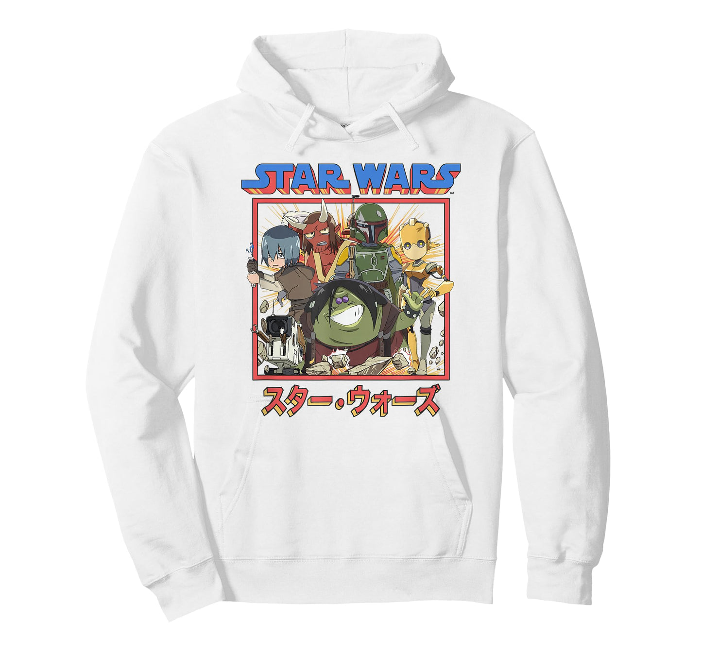 Star Wars Visions Anime Group Poster T-Shirt