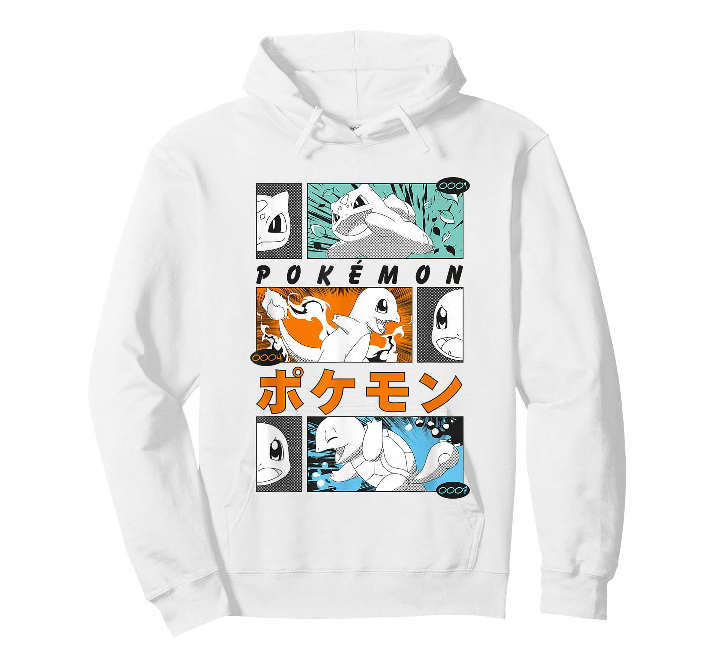 Pokémon Kanto Starters Vintage Manga Action Panels T-Shirt