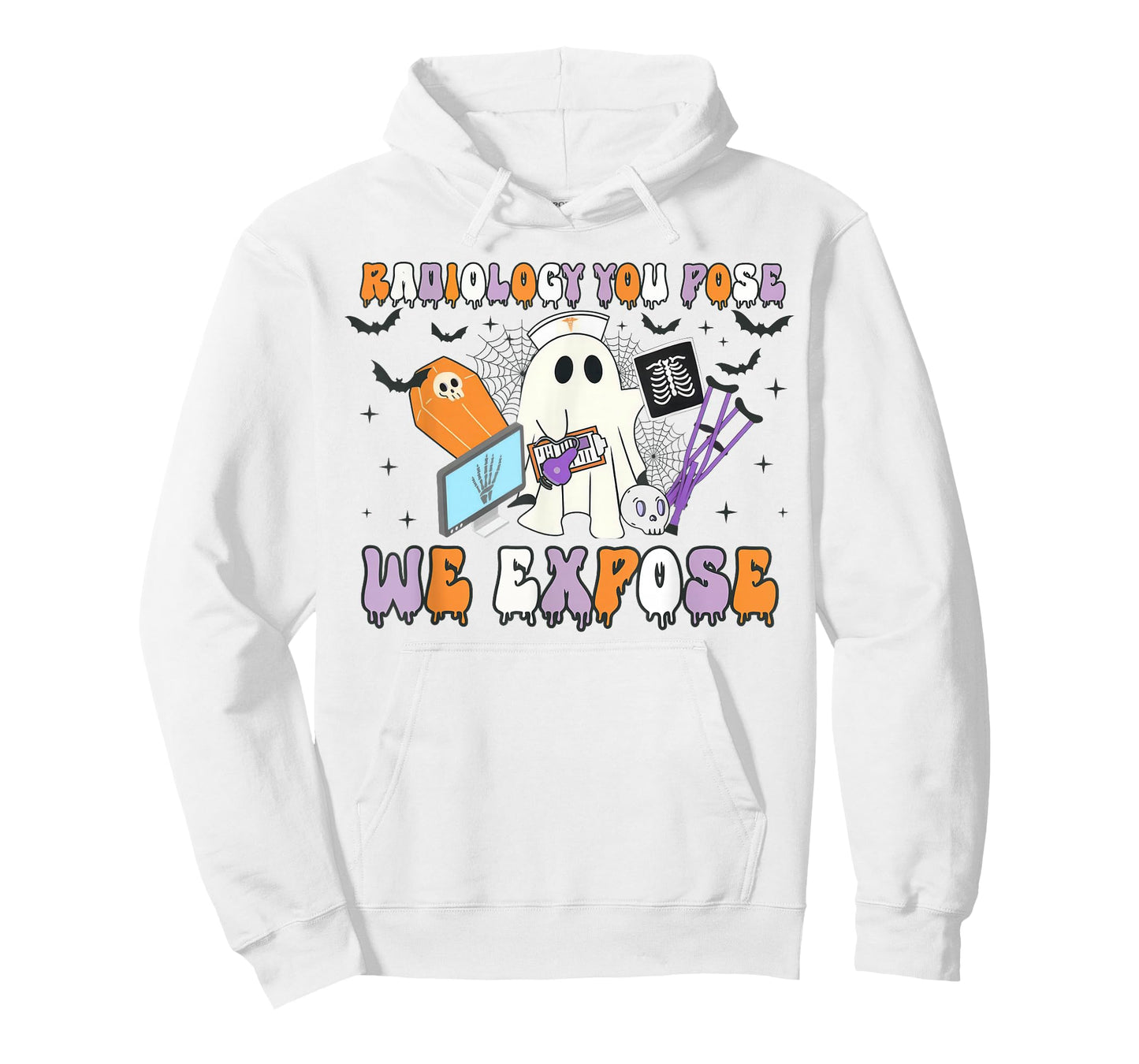Radiology You Pose We Expose Halloween Ghost Rad Tech X-ray T-Shirt