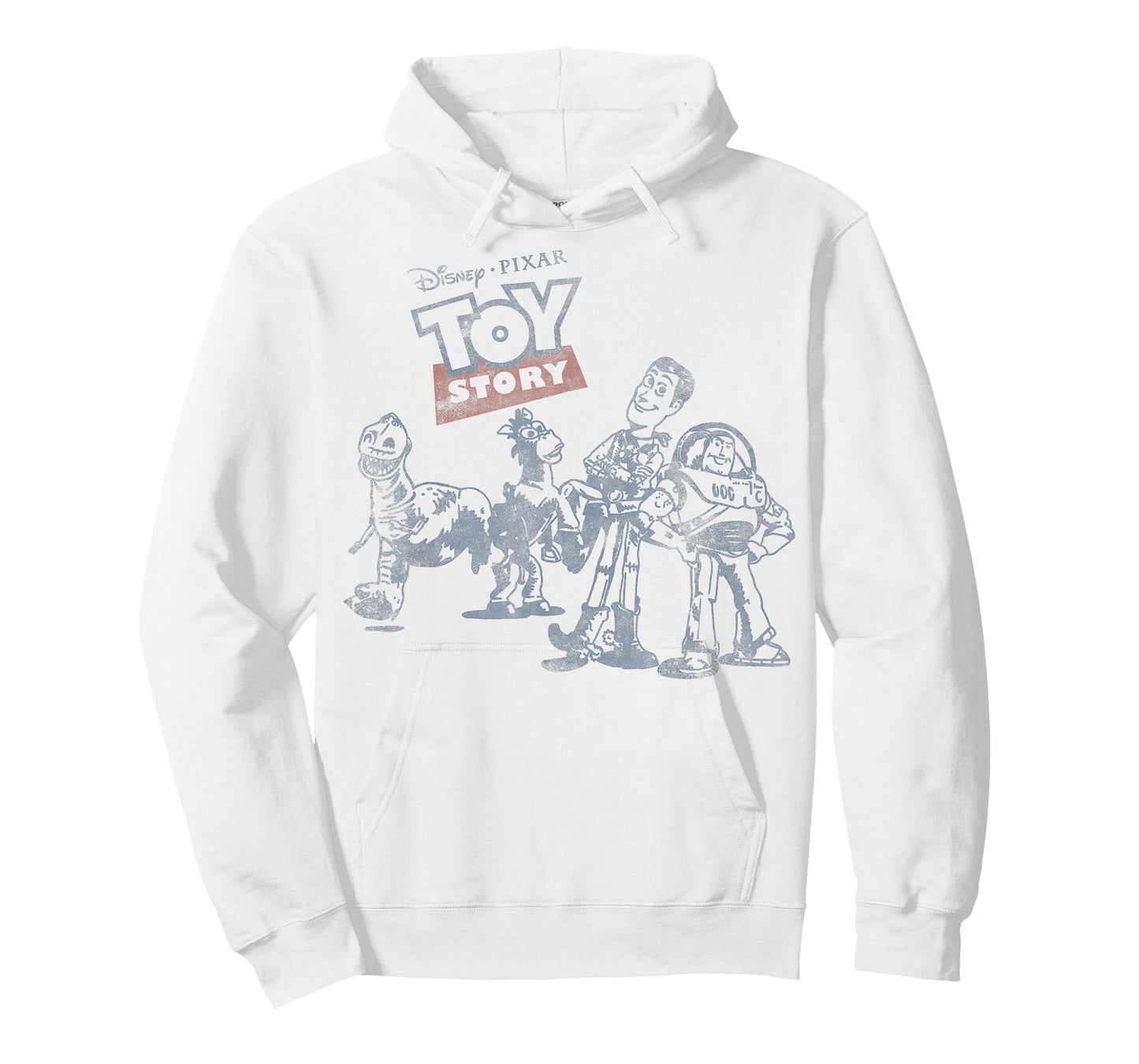 Disney Pixar Toy Story Group Shot Vintage Outlined Portrait T-Shirt
