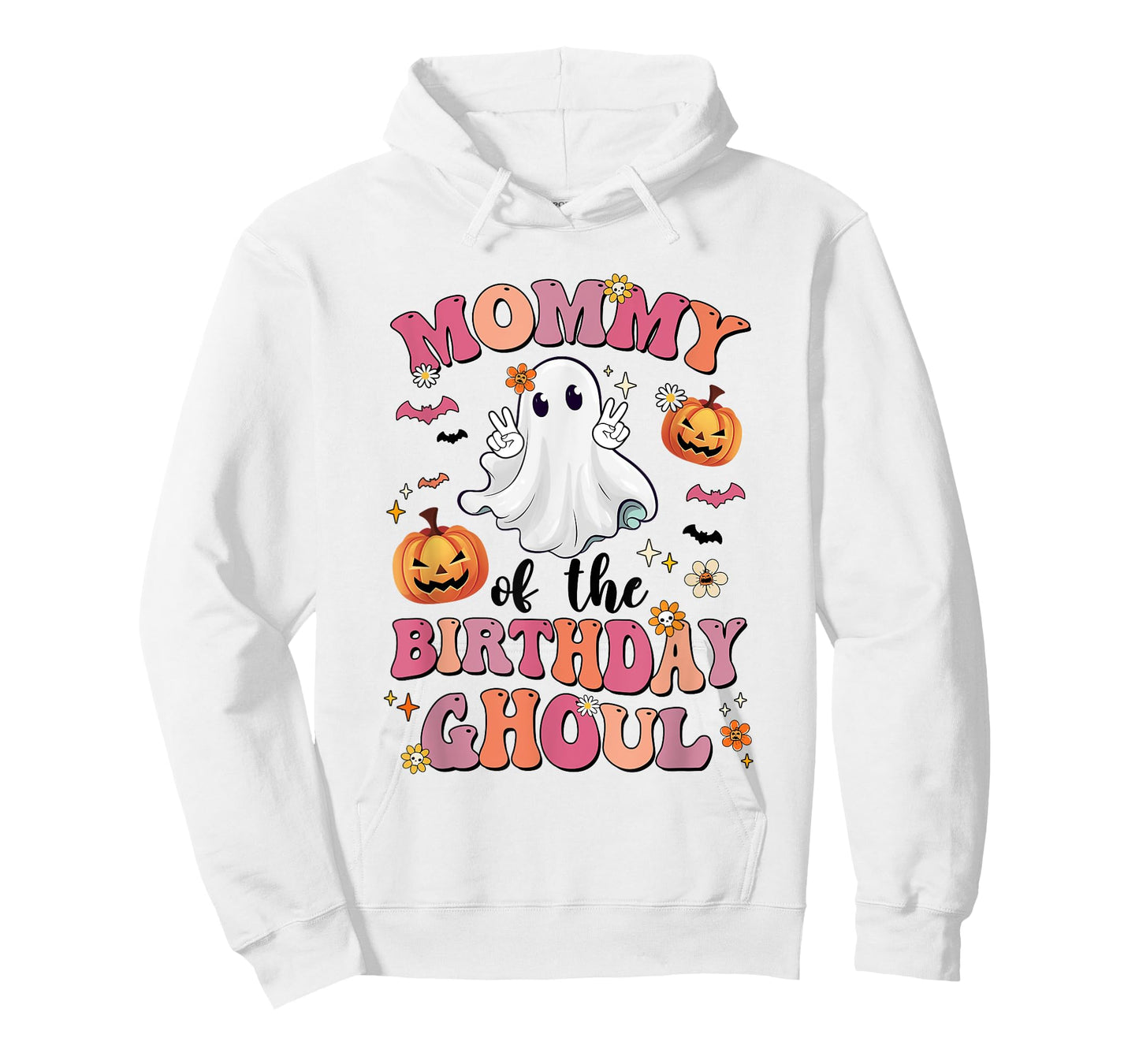 Mommy Of The Birthday Ghoul Halloween Bday Boys Girls Ghost T-Shirt