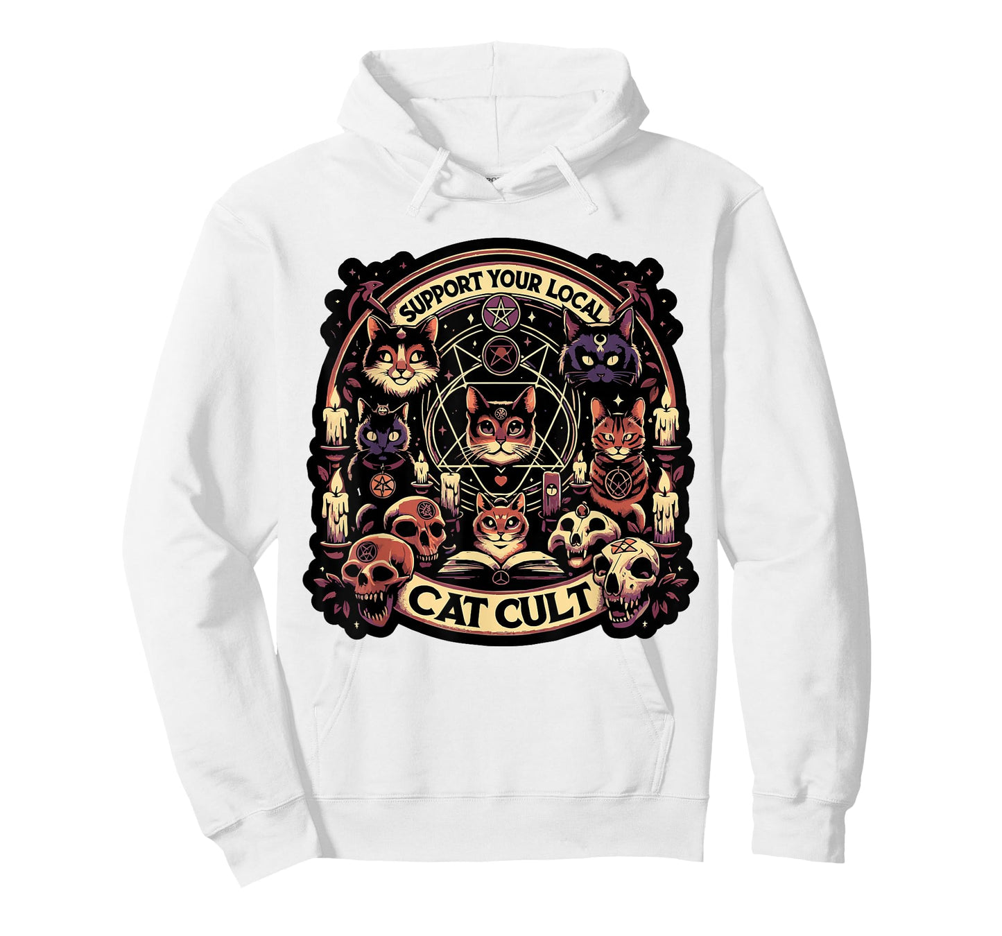 Funny Support Your Local Cat Cult Tee Shirt T-Shirt