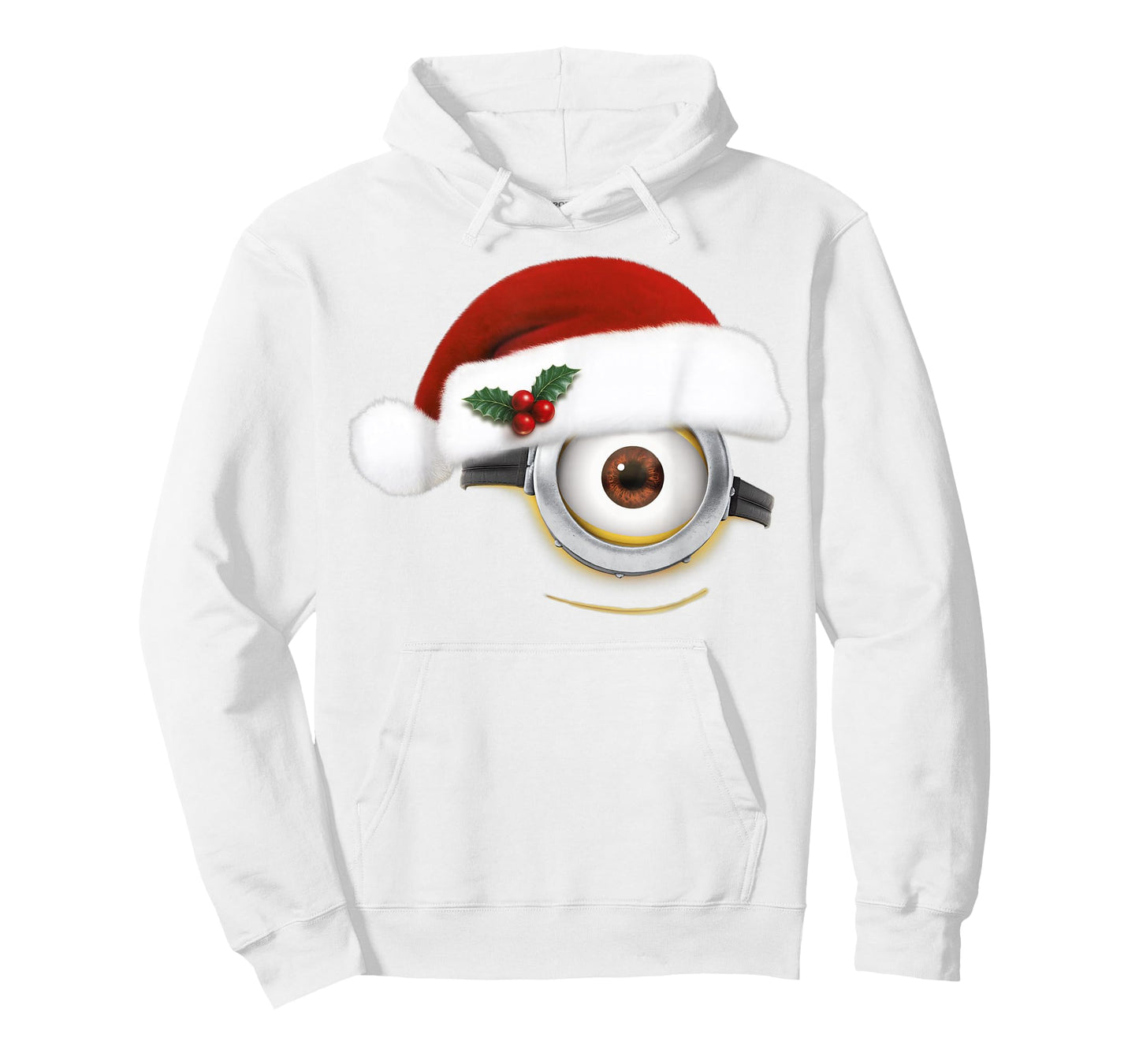 Despicable Me Minions Christmas Santa Hat Big Face T-Shirt