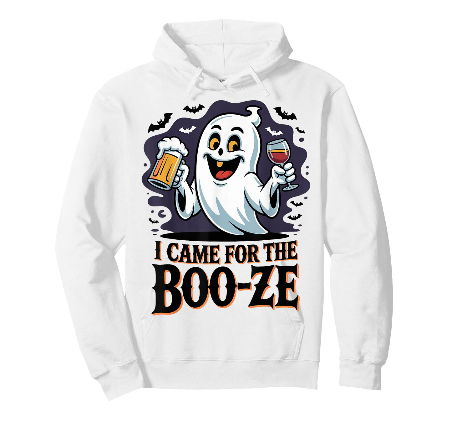 Spooky Booze Party Humor Costume Funny Halloween Ghost T-Shirt