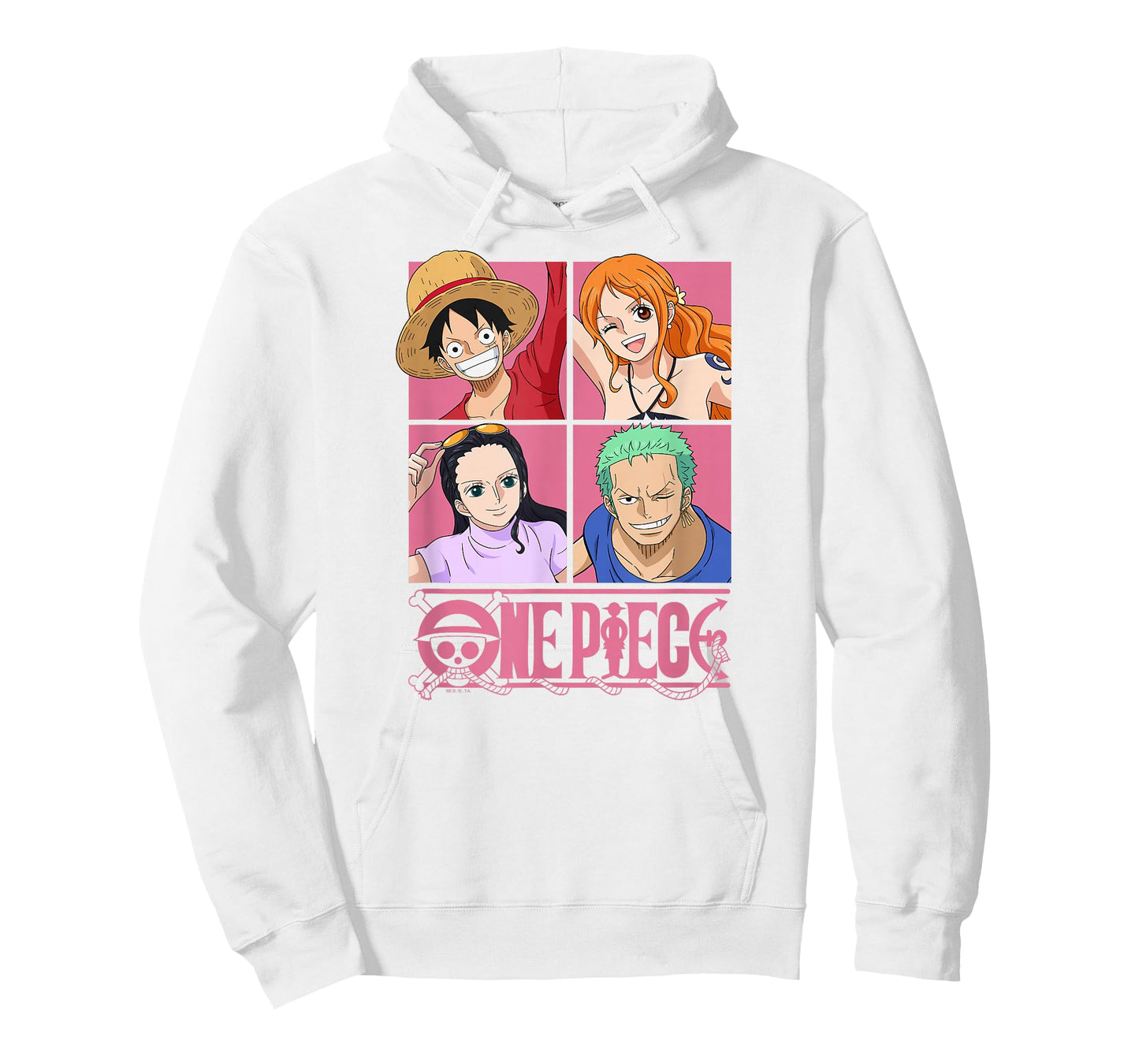 One Piece Anime Straw Hat Crew Pop Art Squares T-Shirt