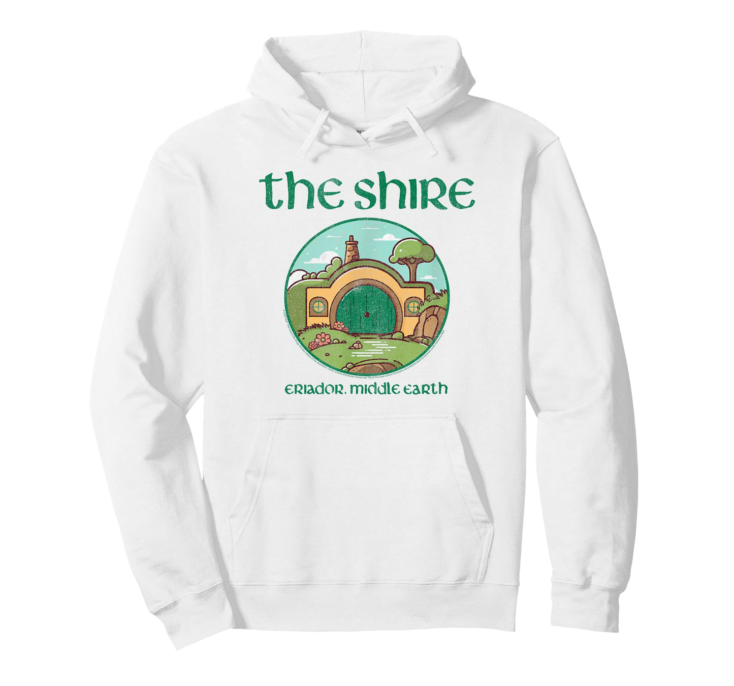 LOTR The Shire Cute Hobbit House Illustration Fantasy Movie T-Shirt