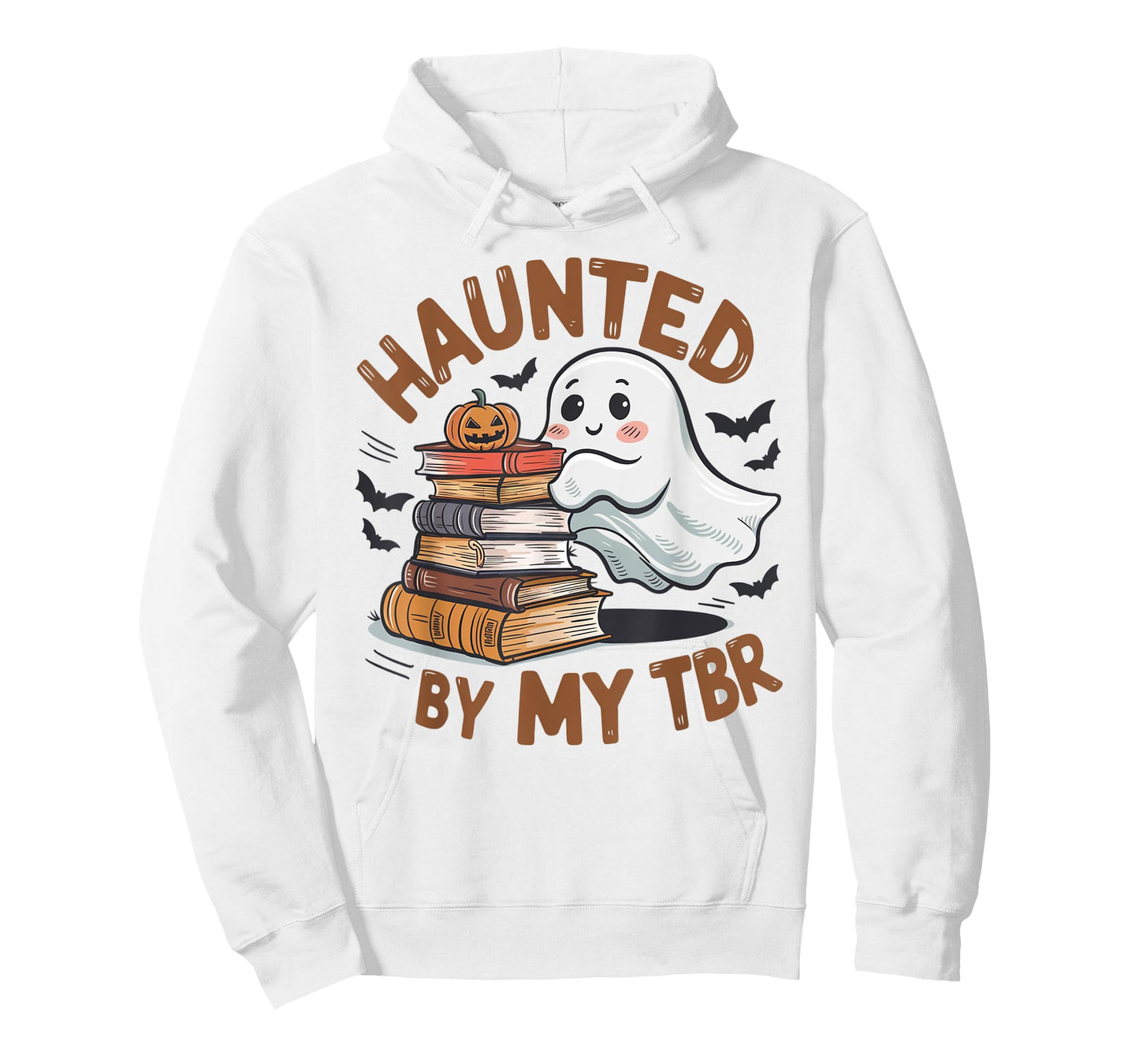 Haunted By My TBR Cute Ghost Book Reading Teacher Halloween T-Shirt