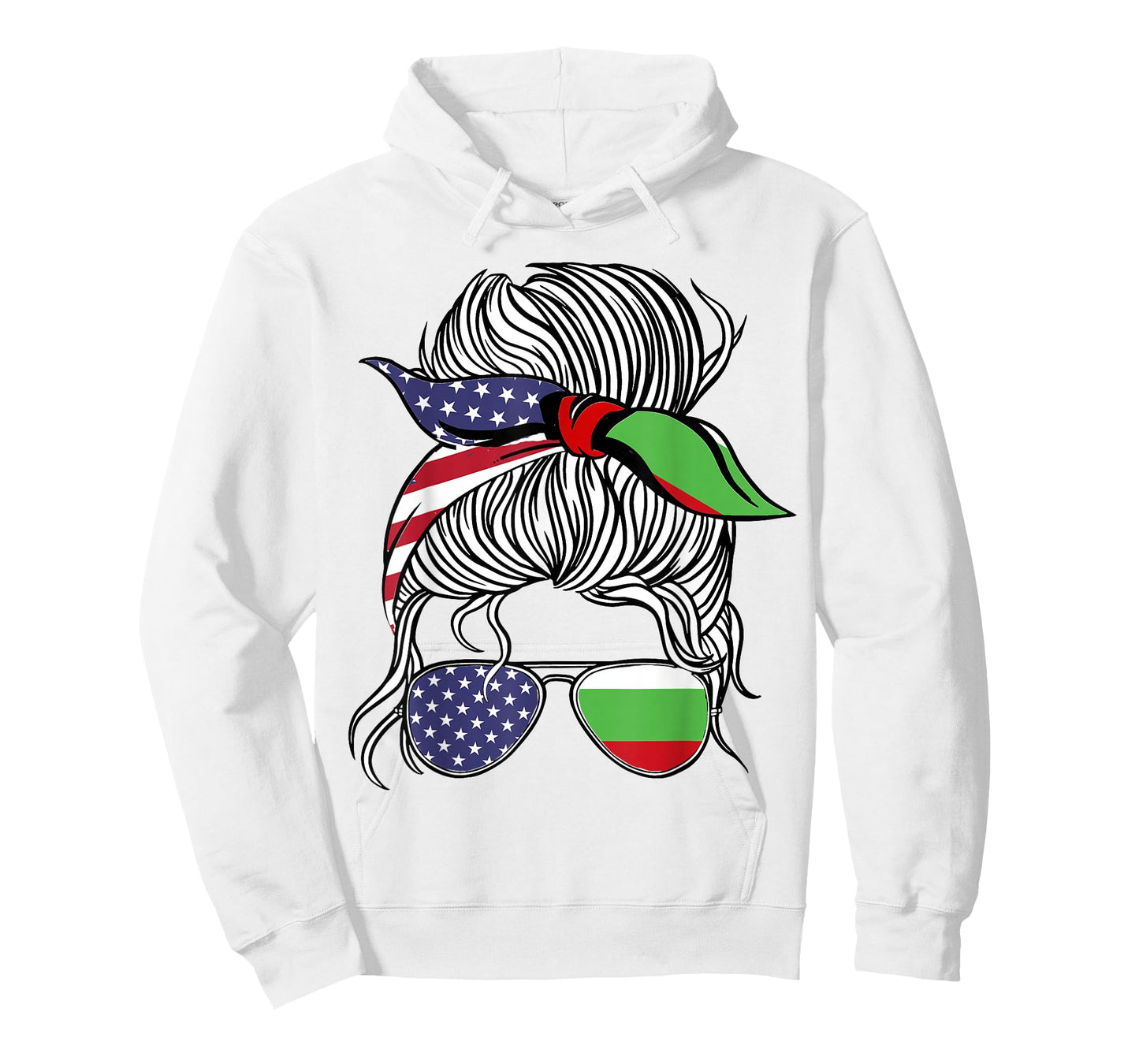 American Bulgarian Patriot Flag Women Girl Bulgaria Grown T-Shirt