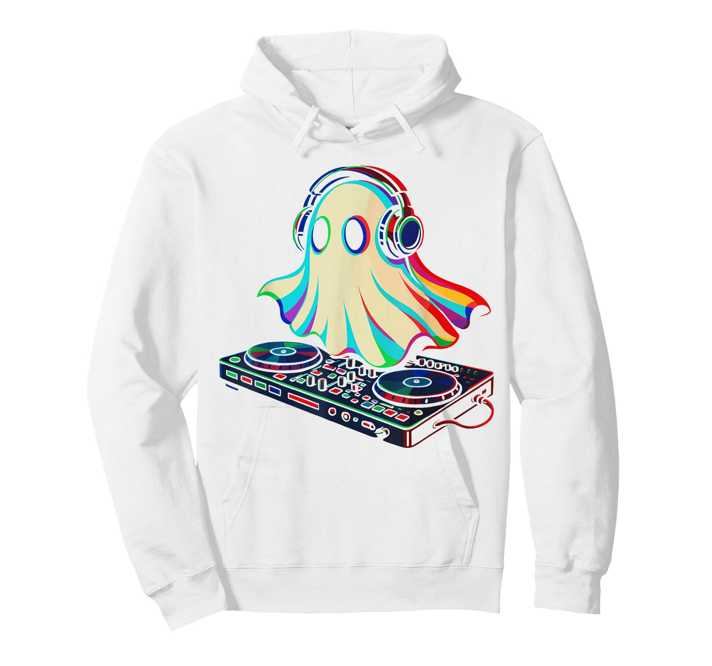 Ghost Trippy Vaporwave Shirt for Men, Festival Rave Style T-Shirt