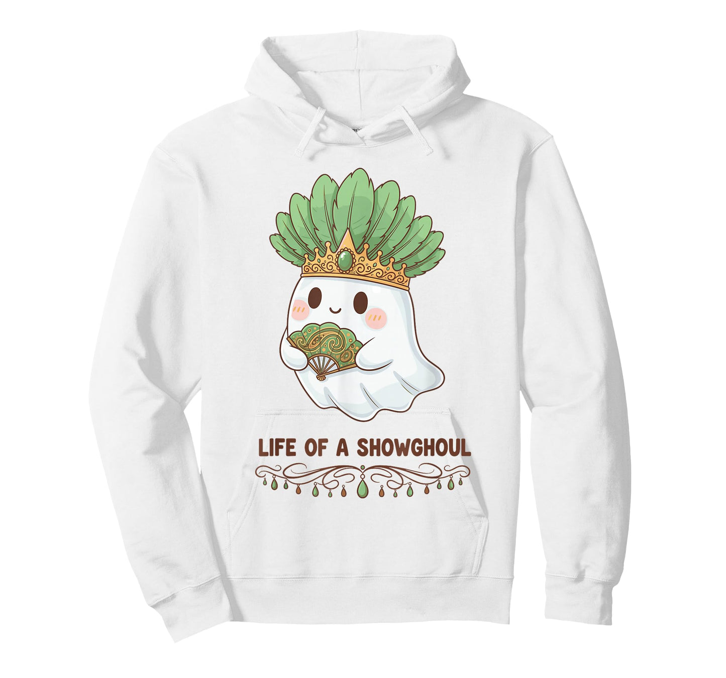 Life of a Showghoul Cute Kawaii Ghost Showgirl Design T-Shirt