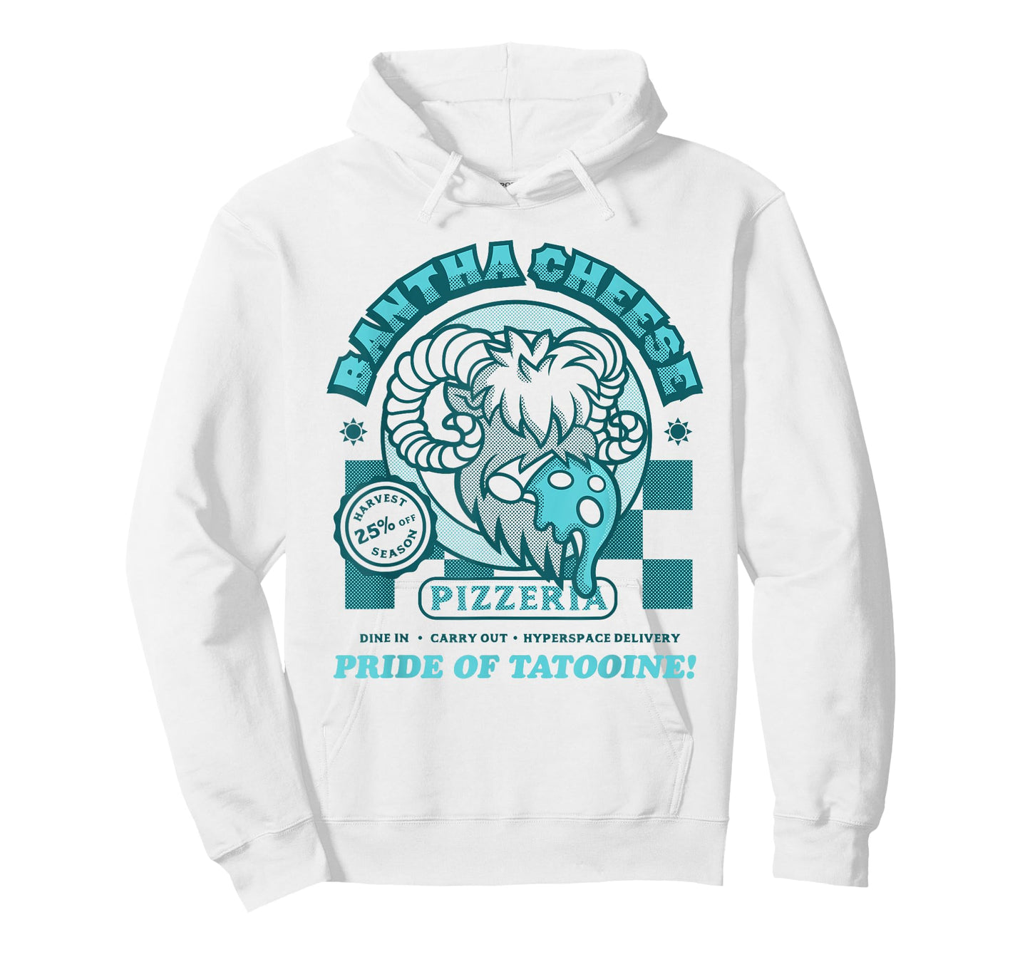 Star Wars Bantha Cheese Pizzeria Blue Milk Pizza Funny T-Shirt