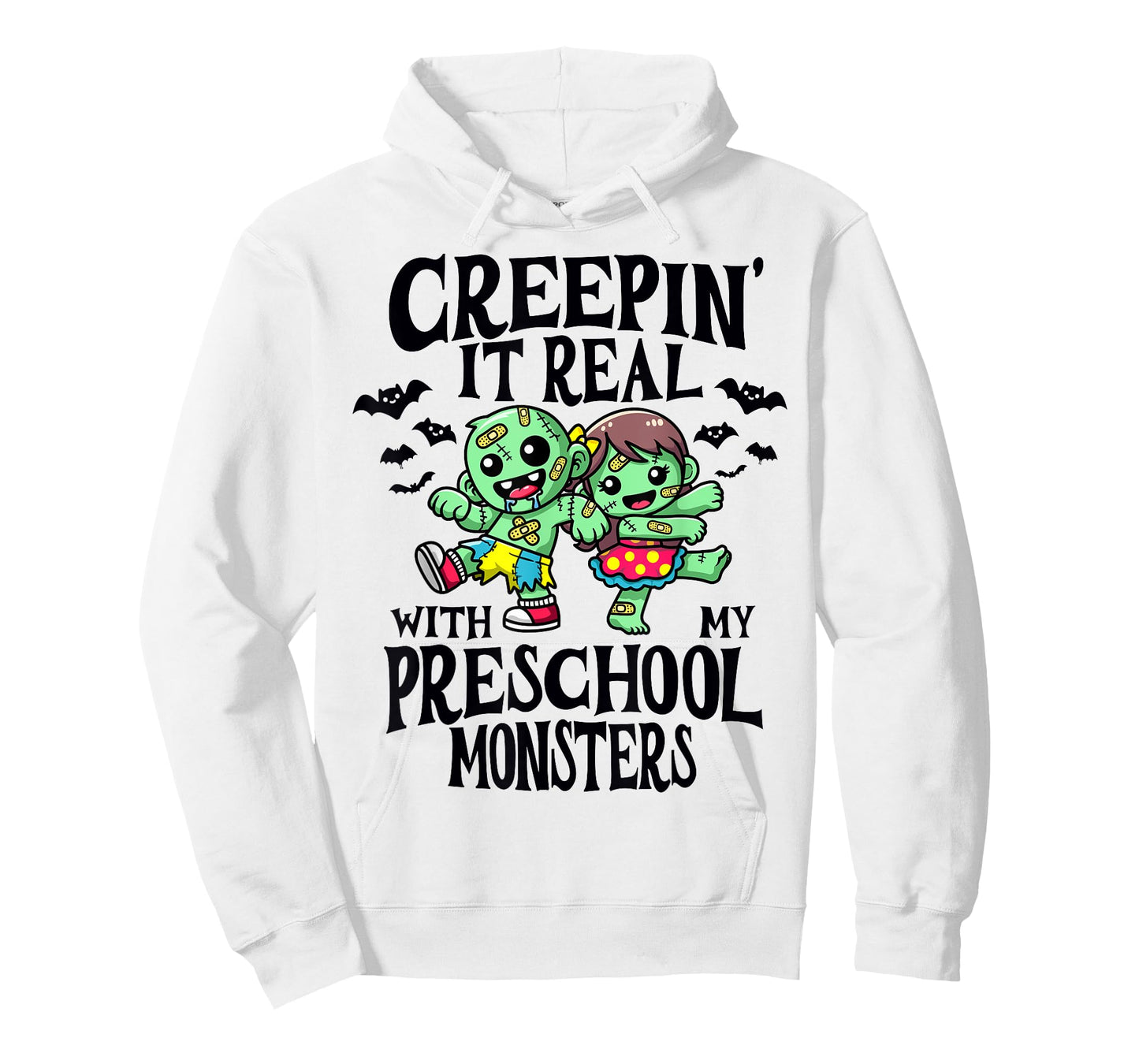 Creepin It Real Monster School Preschool Teacher Halloween T-Shirt