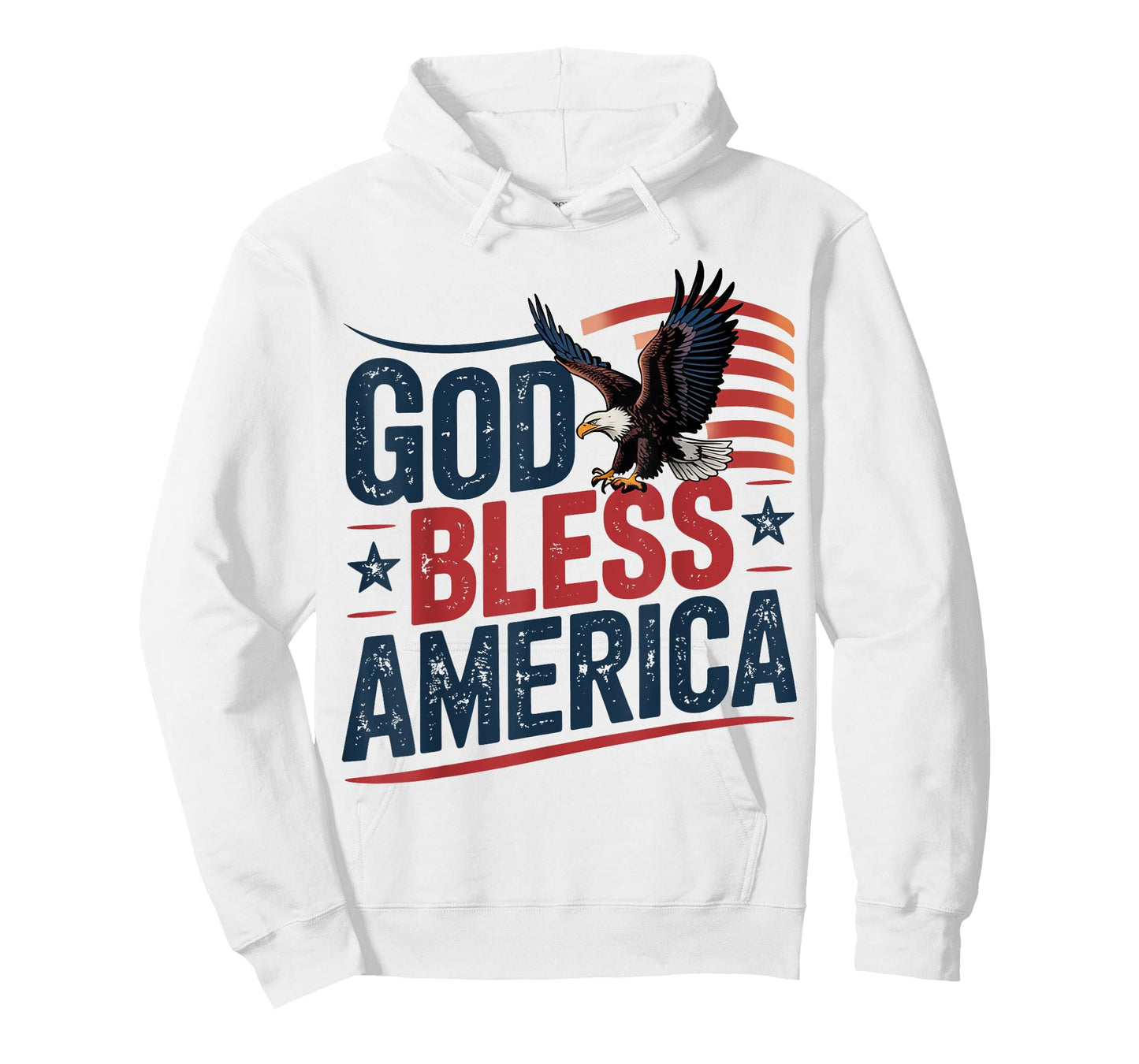 God Bless America Eagle American Flag Patriotic 4th of July T-Shirt