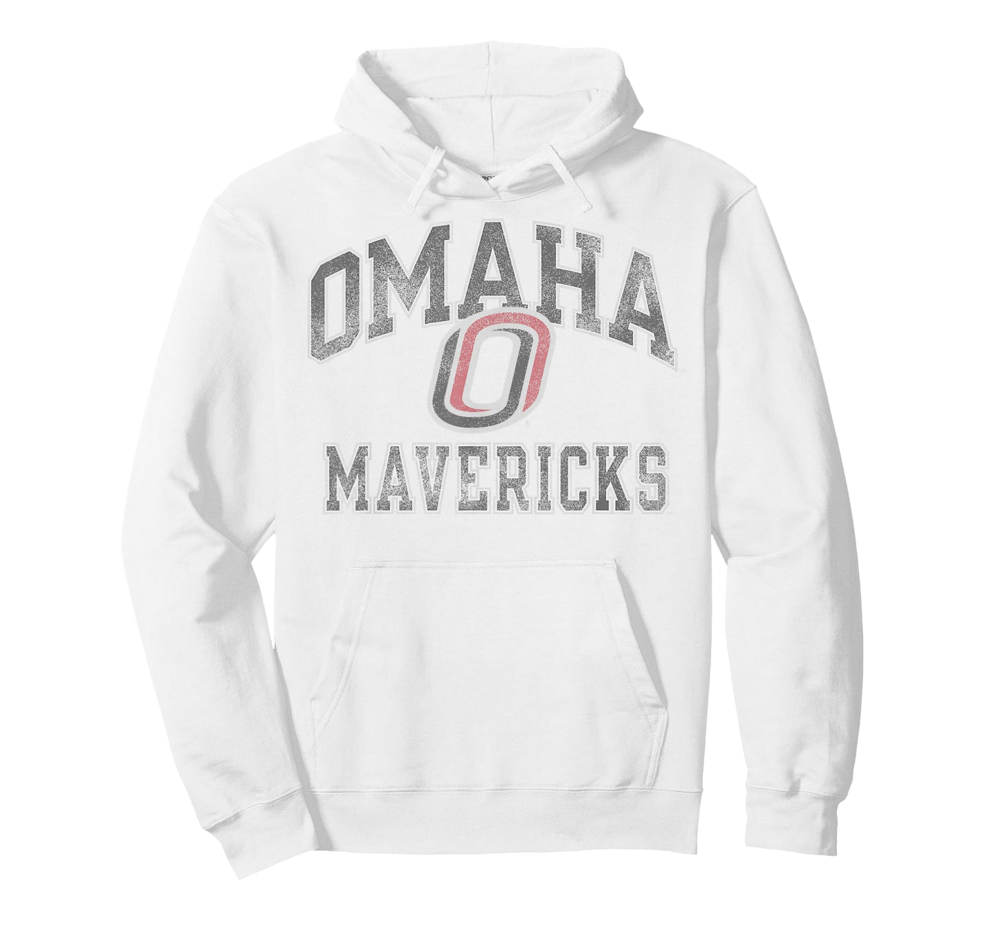 Nebraska Omaha Mavericks Vintage Worn Gray T-Shirt