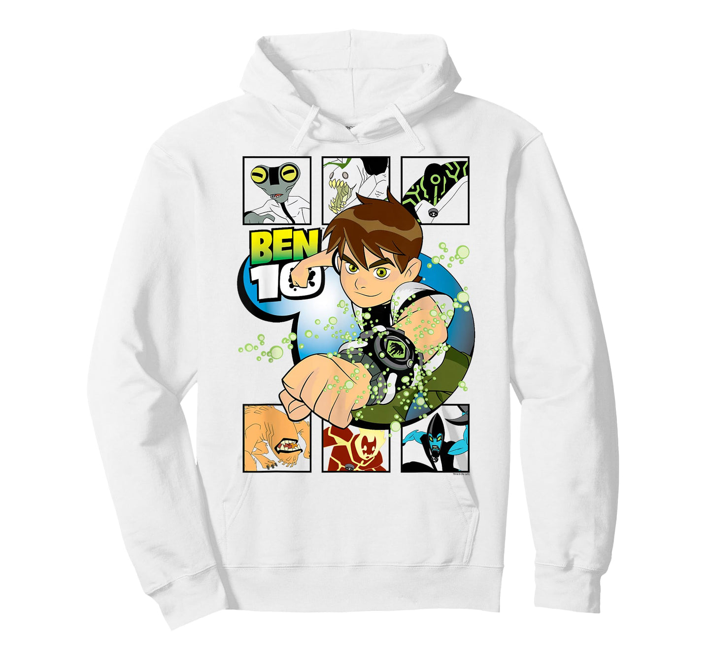 Ben 10 Omnitrix Alien Collage Cartoon T-Shirt