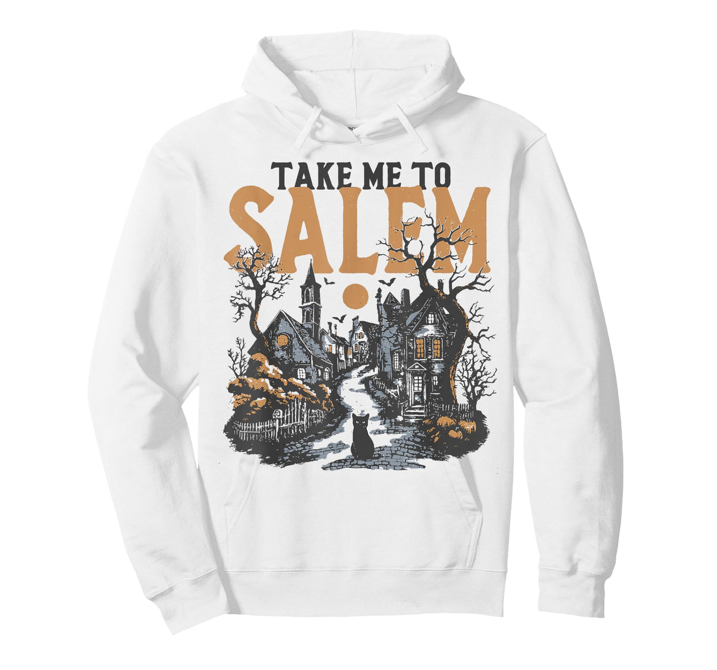 Take Me to Salem Massachusetts Retro Halloween Spooky Girls T-Shirt