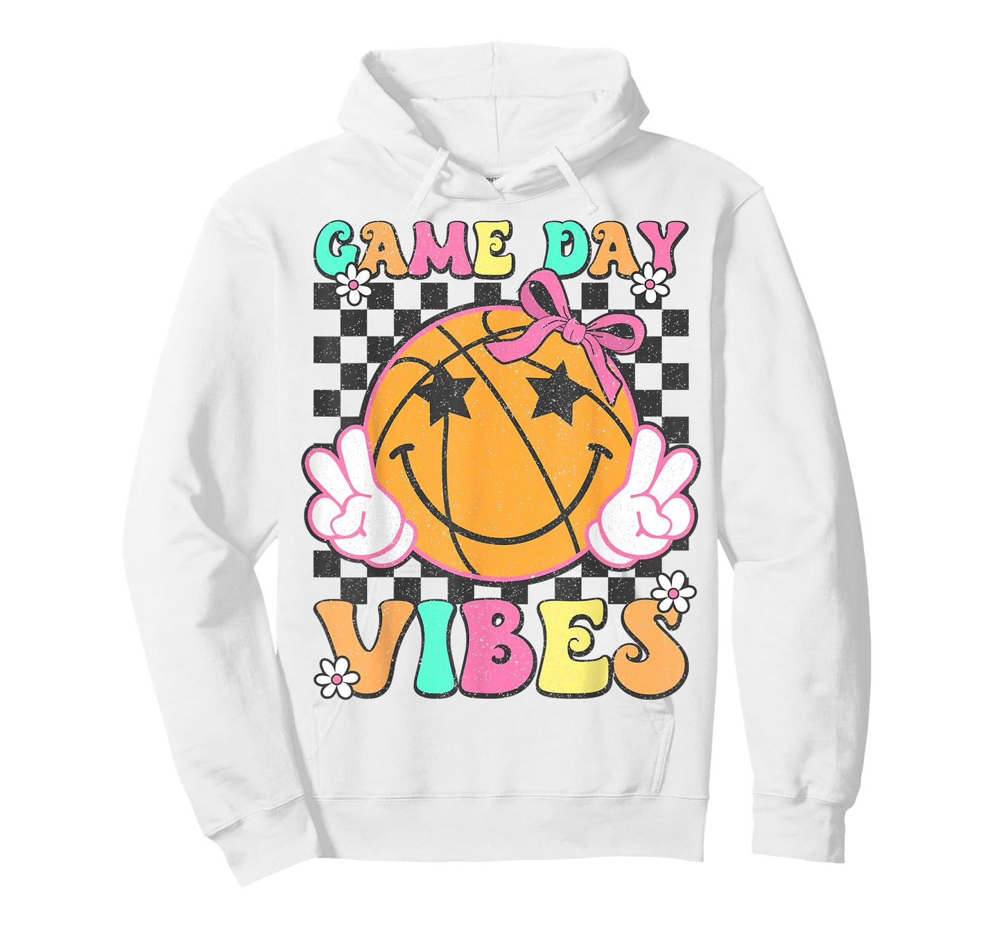 Game Day Vibes Coquette Bow Basketball Lover Girls Women T-Shirt