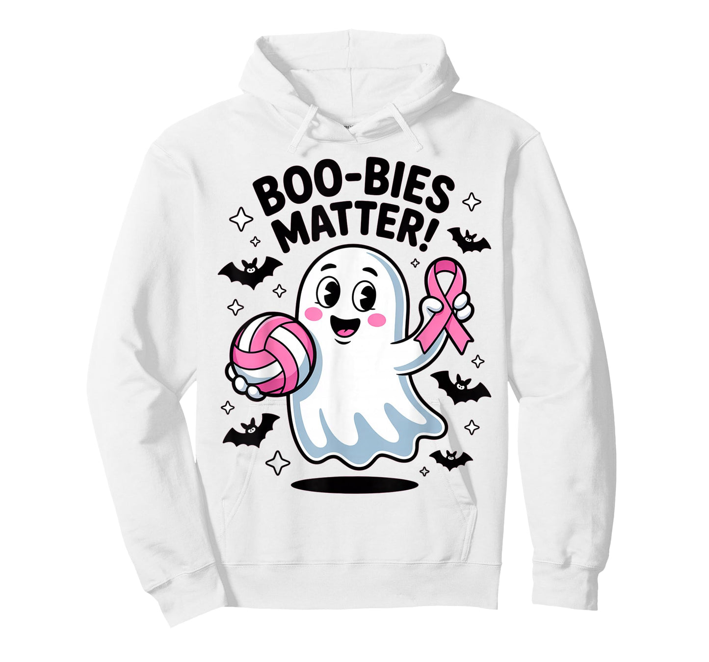 Boo-bies Matter Ghost Breast Cancer Support Ribbon tee T-Shirt
