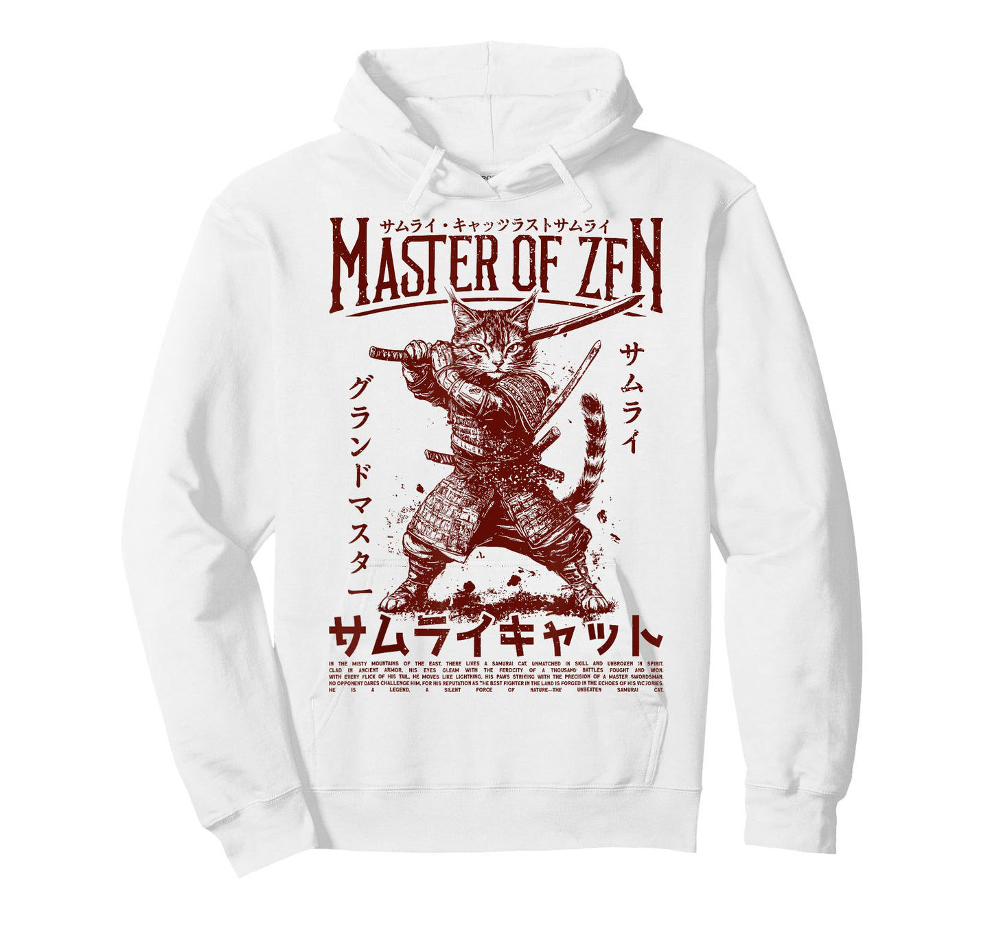 Samurai Cat Warrior Ukiyo Otaku Streetwear Cat Samurai T-Shirt