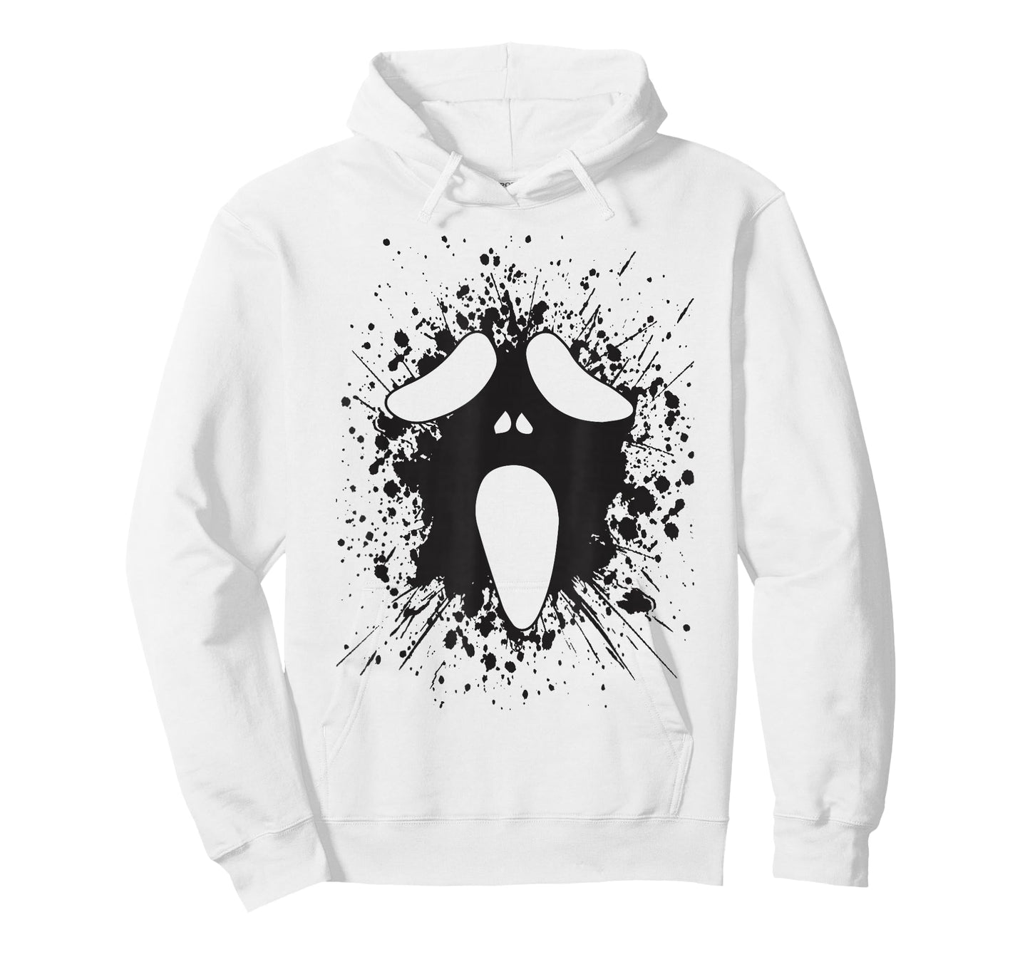 Ghost Silly Face Spooky Halloween Ghoul Face Easy Costume T-Shirt