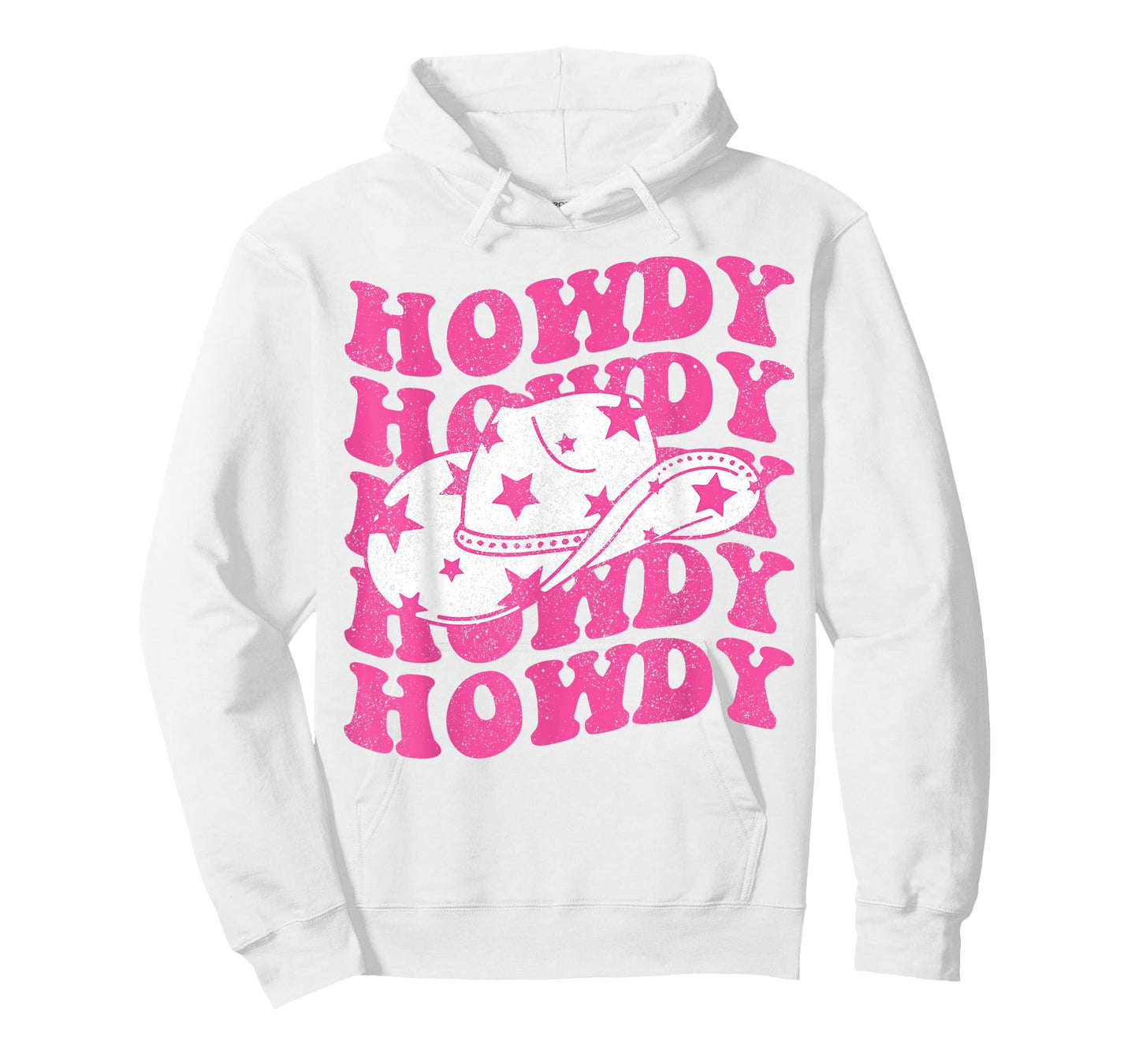 Howdy Southern Western Girl Country Rodeo Pink Cowgirl Retro T-Shirt