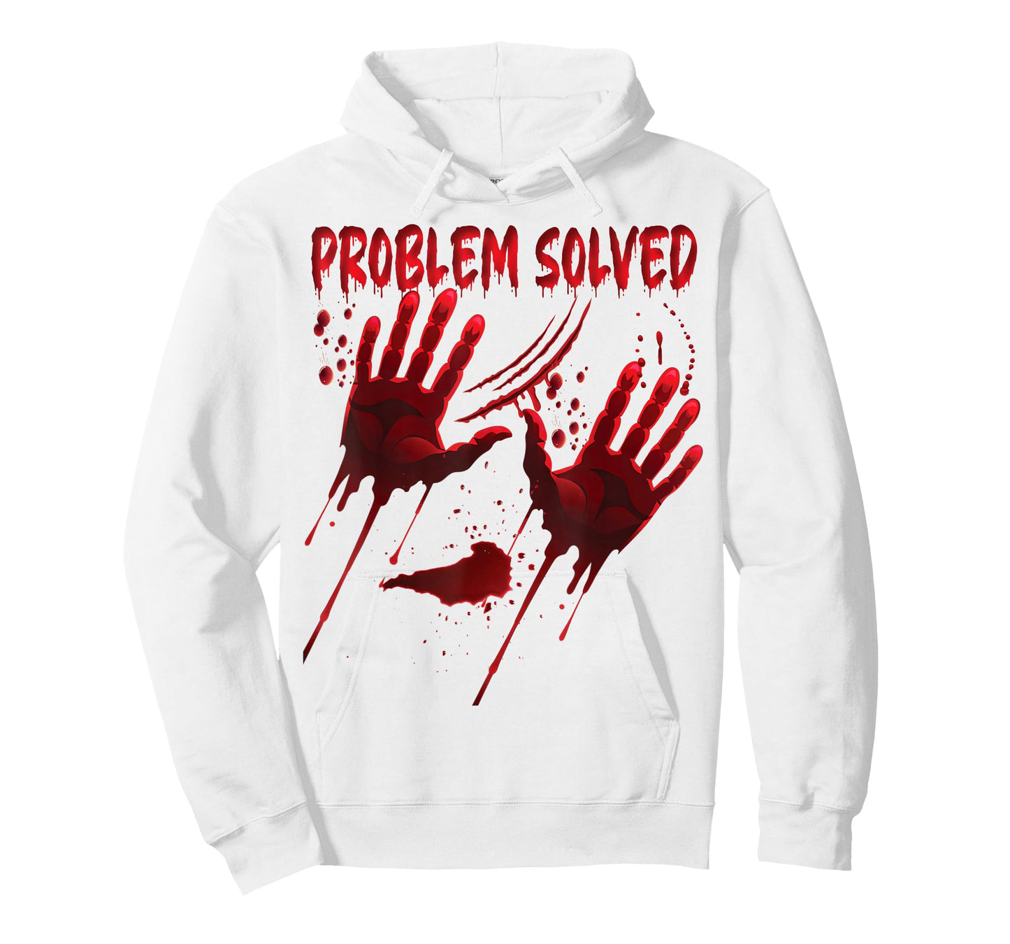 Bloody Hands Costume Men Problem Solved Blood Splatter T-Shirt