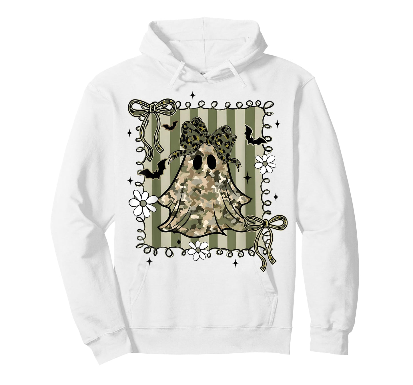 Funny Halloween Camouflage Camo Ghost Hello Hunting Season T-Shirt
