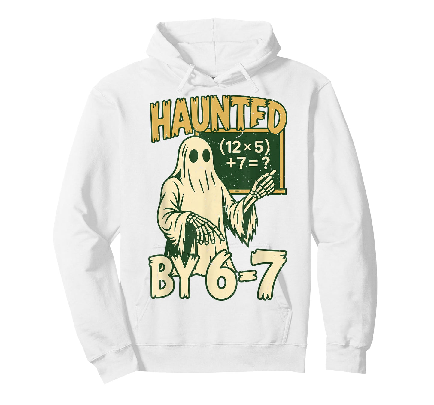 Halloween Costume Haunted by 67 Ghost Math Teacher Professor T-Shirt