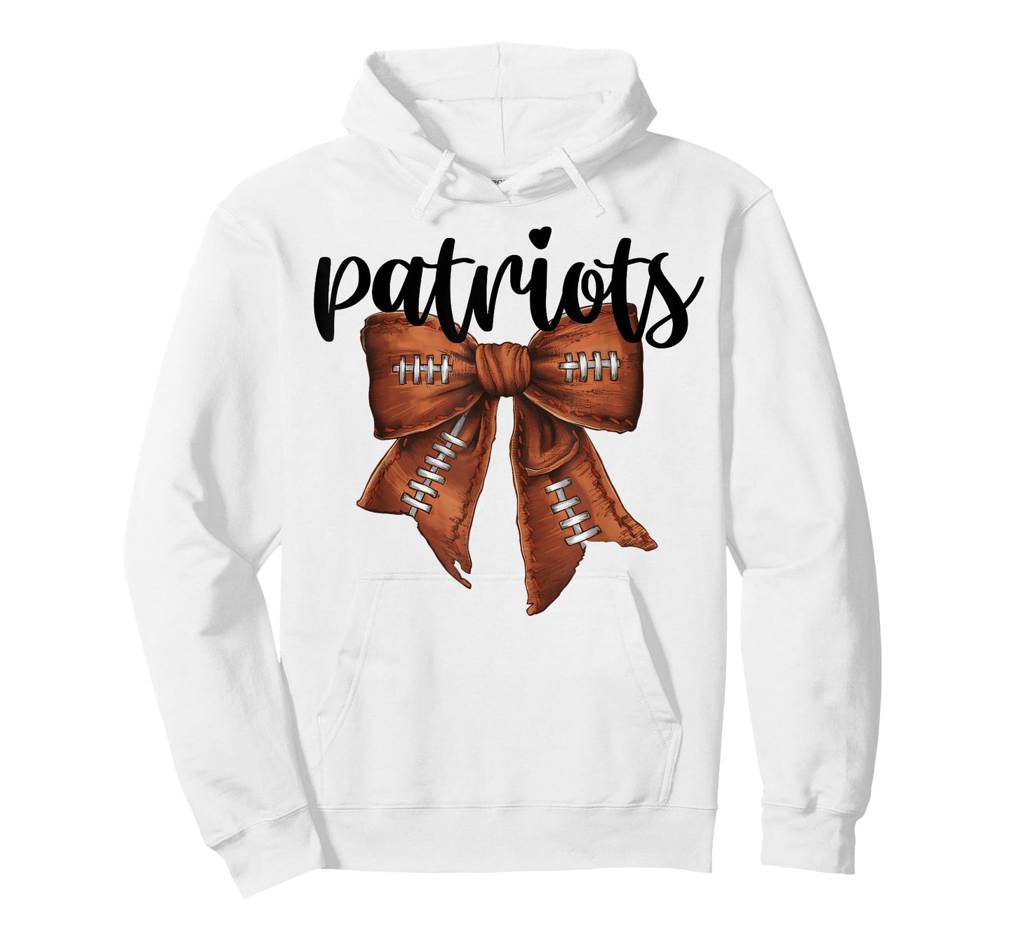 Patriots Football Bow School Spirit Team Mascot Game Night T-Shirt