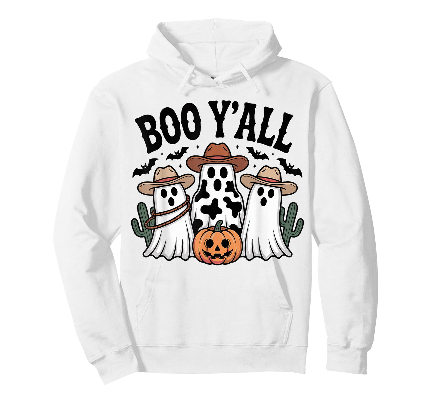 Cute Boo Y'all Cowboy Ghost Western Halloween Cowgirl Women T-Shirt