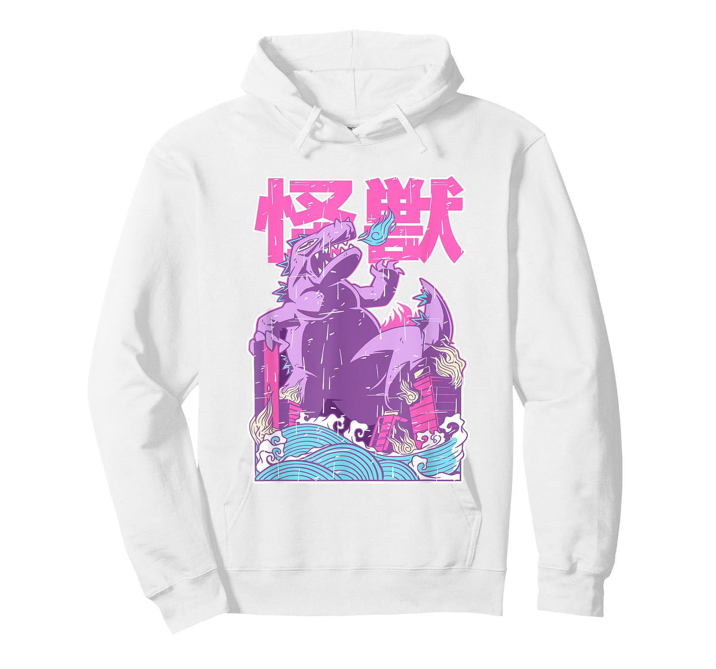 Kaiju Vintage Anime Japanese Monster City Attack Cute Pastel T-Shirt
