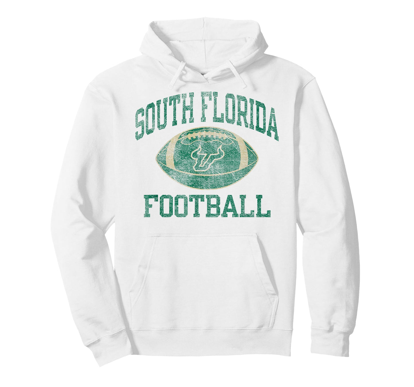 South Florida Bulls Football Intensity Vintage White T-Shirt