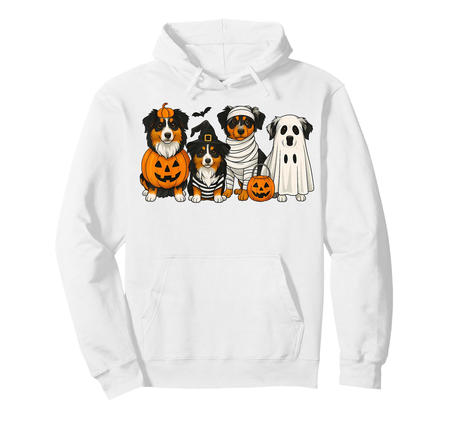 Australian Shepherd Lover Aussie Mom Halloween Vibes Spooky T-Shirt