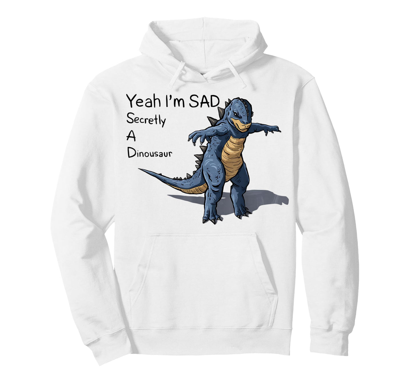 Funny Meme Secretly A Dinosaur Sad Graphic T-Shirt