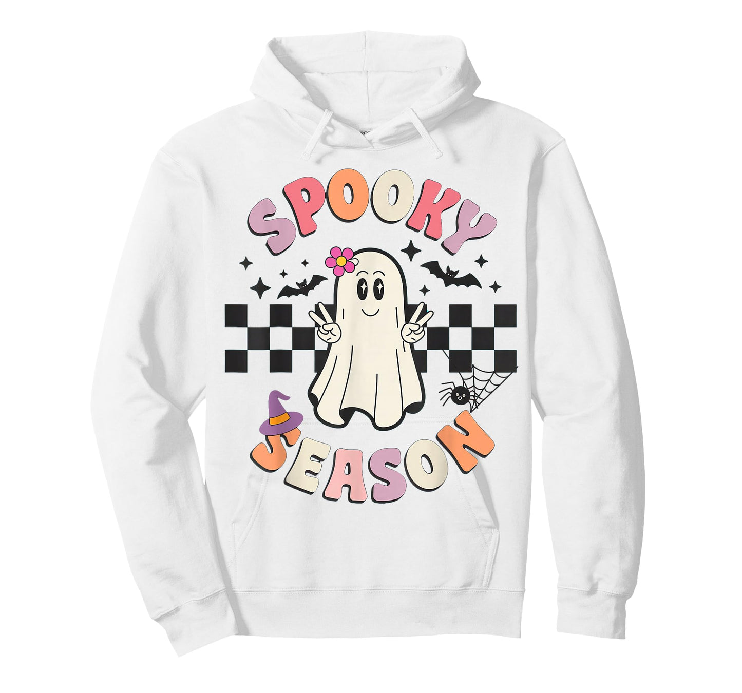 Spooky Season Retro Happy Halloween Ghost T-Shirt