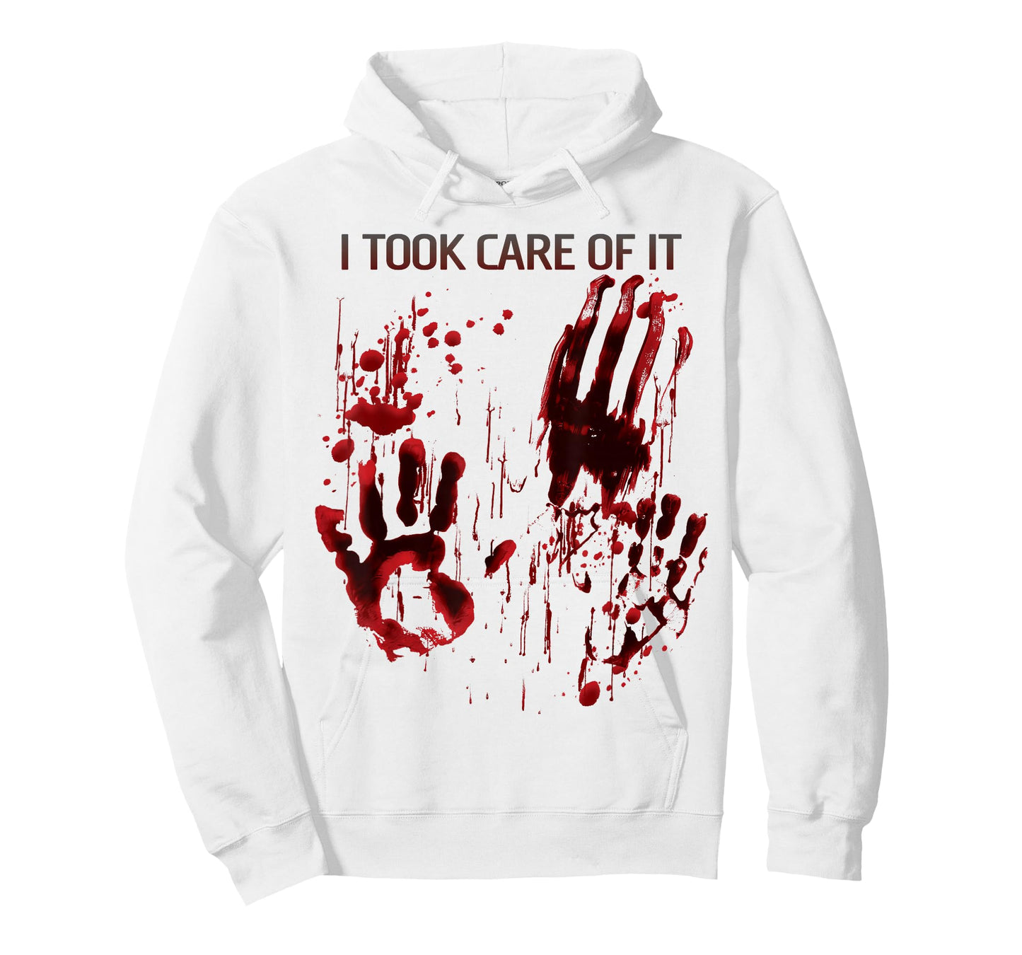 I Took Care Of It Shirt Blood Splatter Bloody Red Graphic T-Shirt