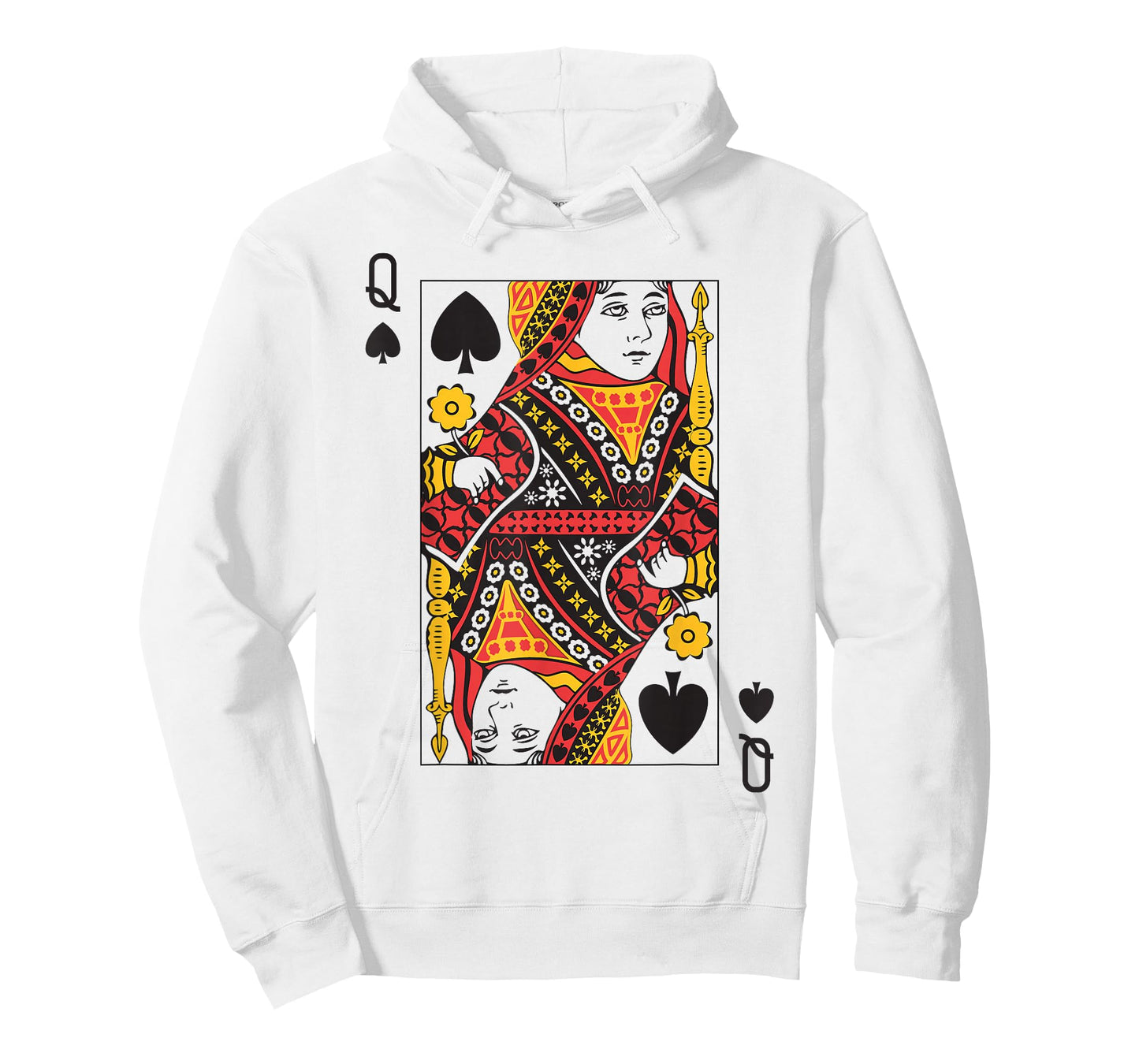 Queen of Spades | Royal Flush Group Costume Playing Card T-Shirt