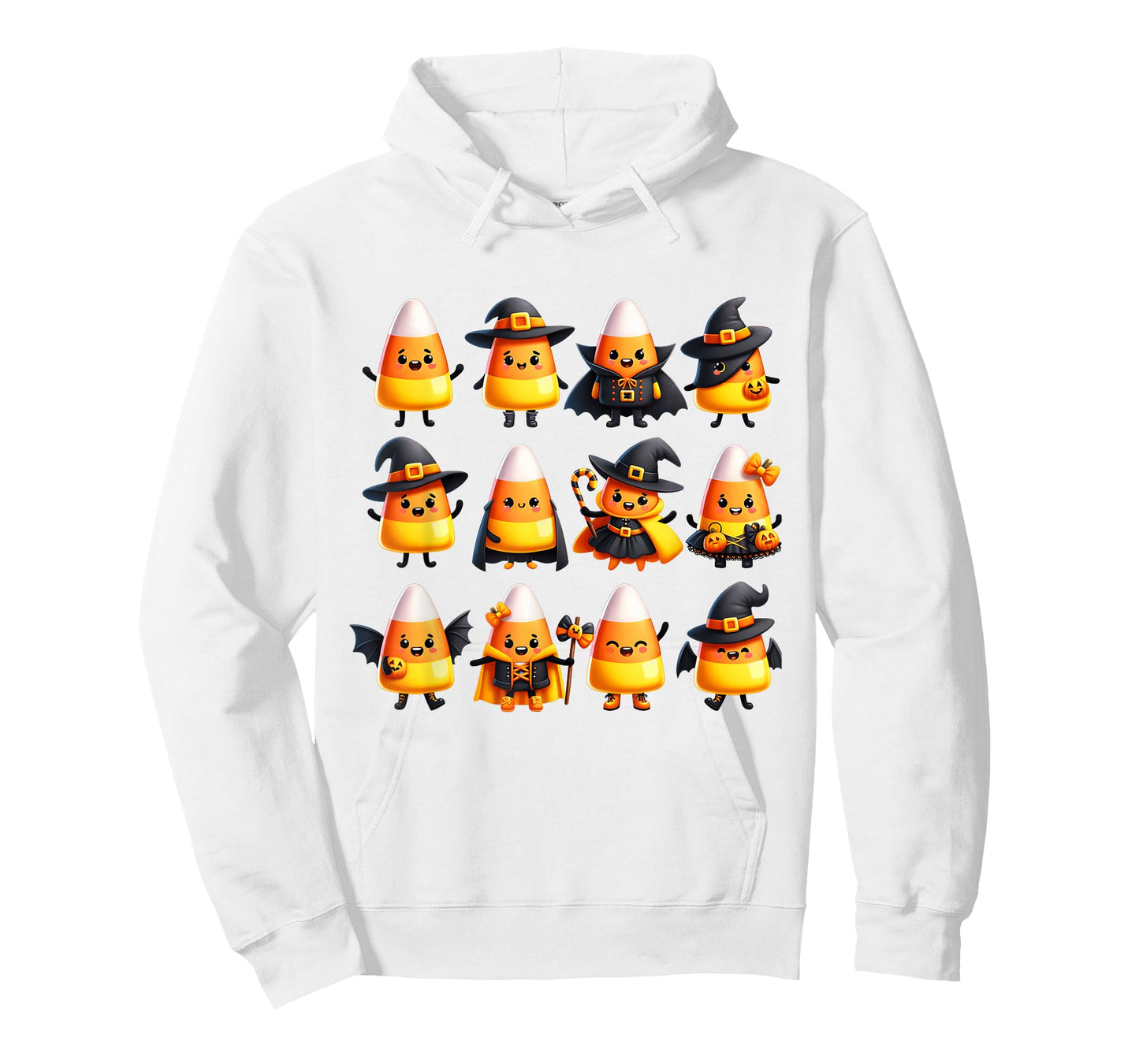 Adorable Halloween Candy Corn Characters in Costumes T-Shirt