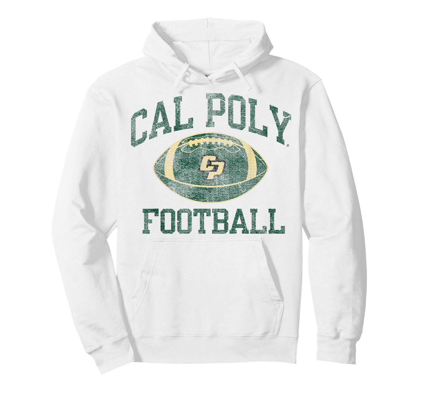 Cal Poly Mustangs Football Intensity White T-Shirt