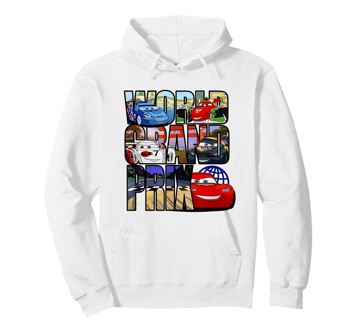 Disney Pixar Cars 2 World Grand Prix Destinations Logo T-Shirt