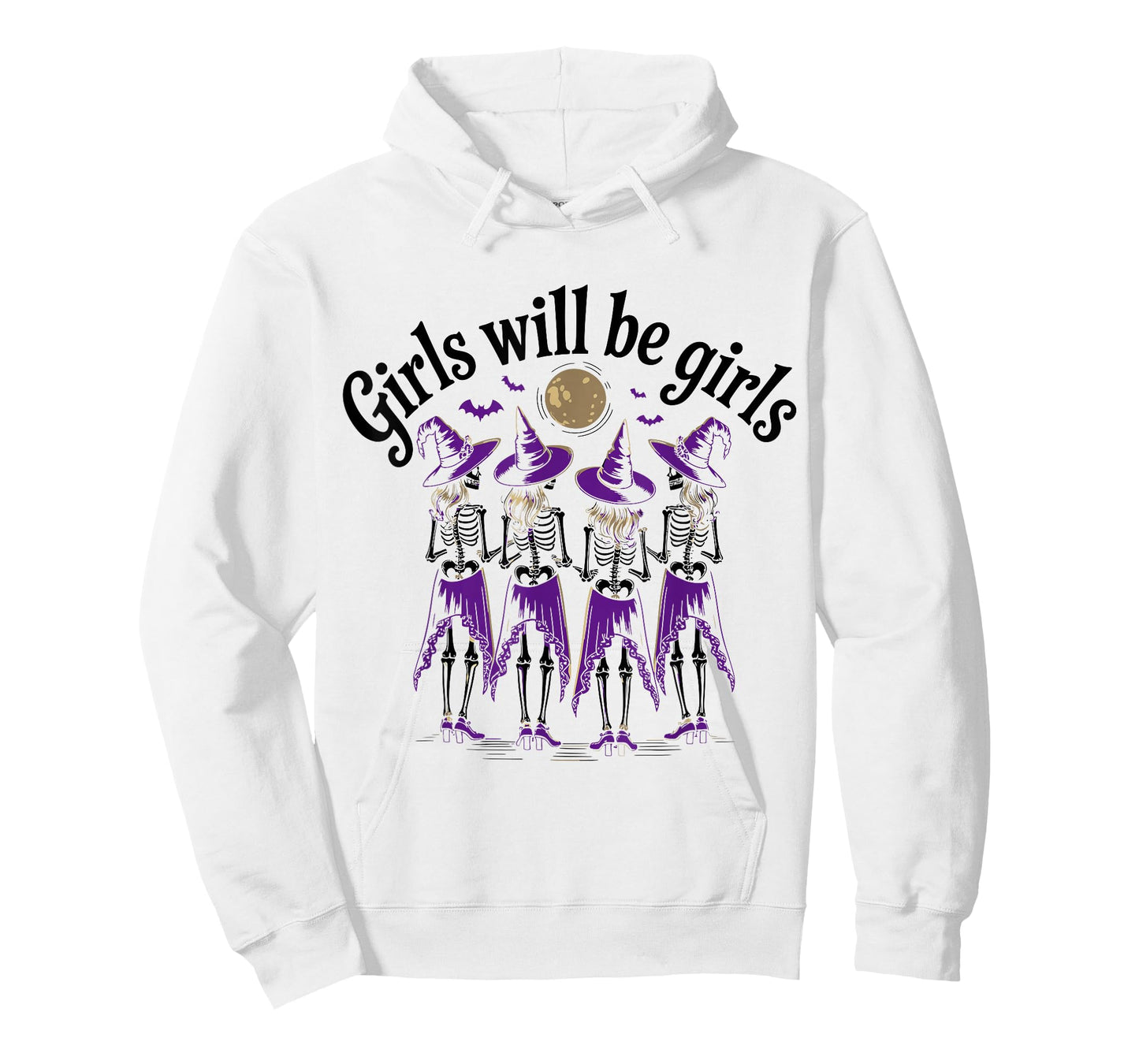 Spooky Season Girls Will Be Girls Witch Vintage Halloween T-Shirt