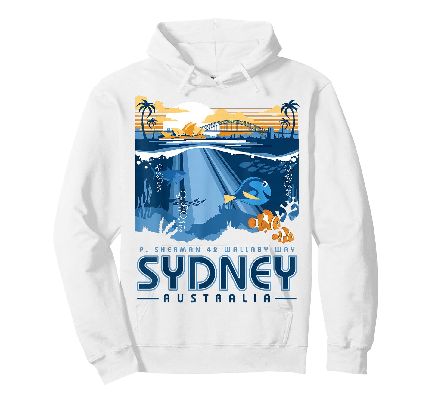 Disney Pixar Finding Nemo Sydney Australia Poster T-Shirt