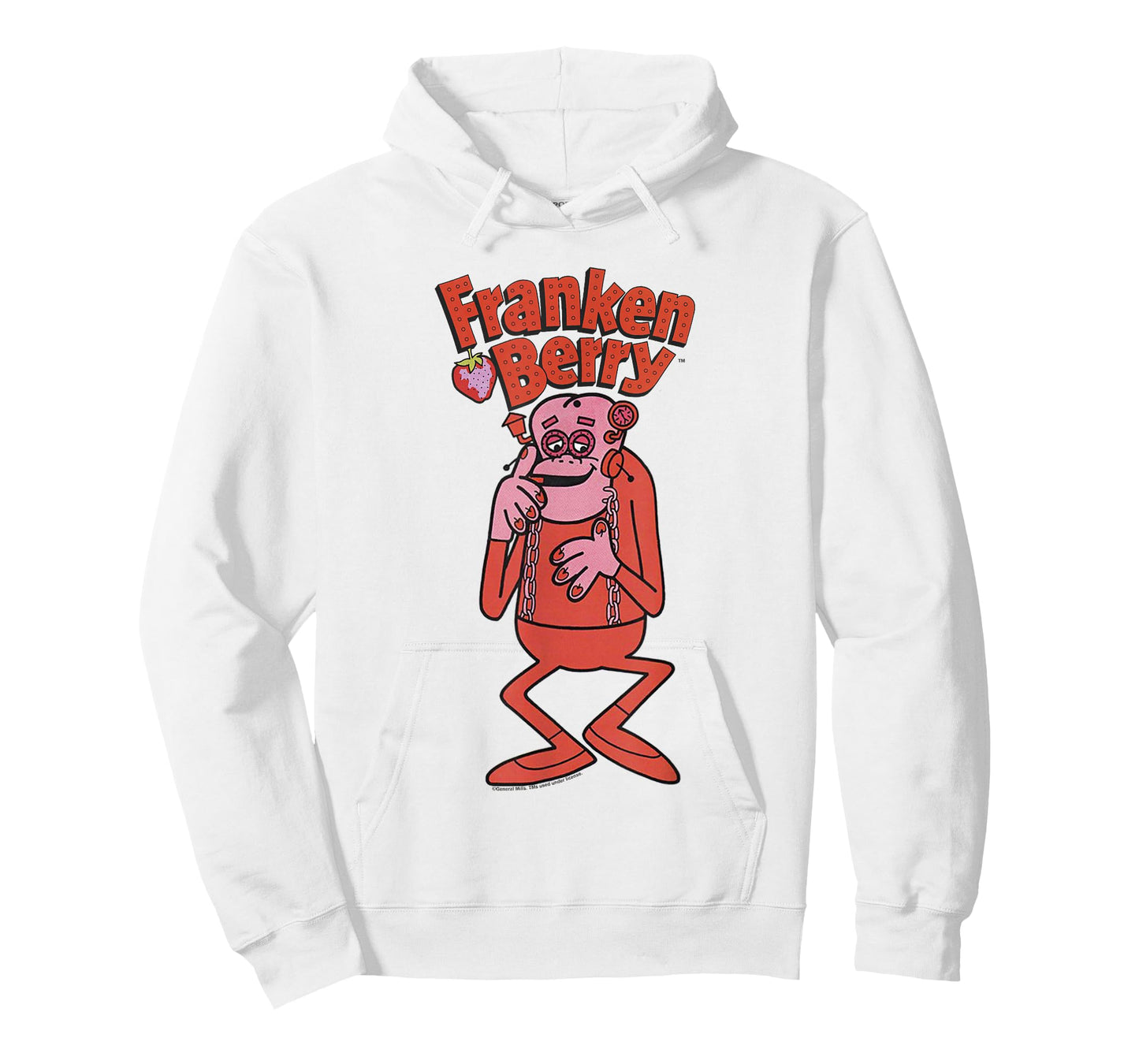 Franken Berry Vintage Strawberry Cereal Monster Mascot Logo T-Shirt