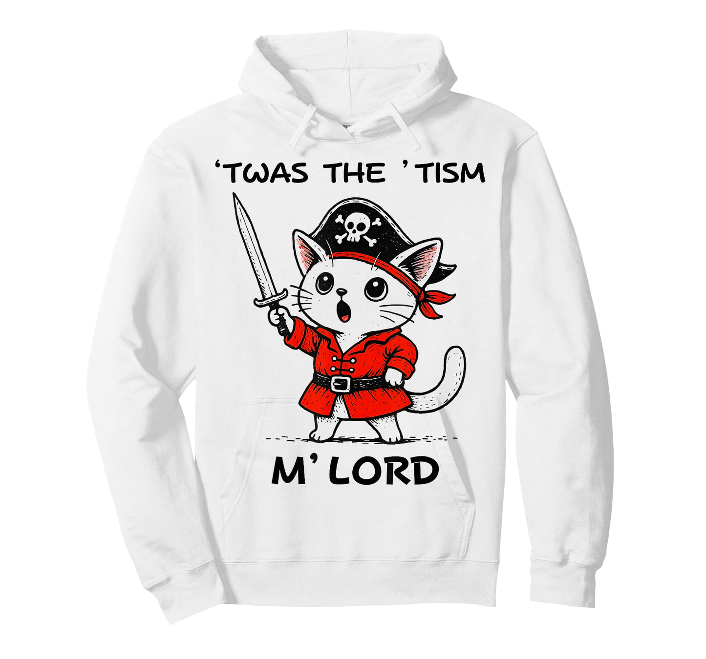 TWAS The Tism M'Lord Kawaii Pirate Cat Autism Awareness Kids T-Shirt