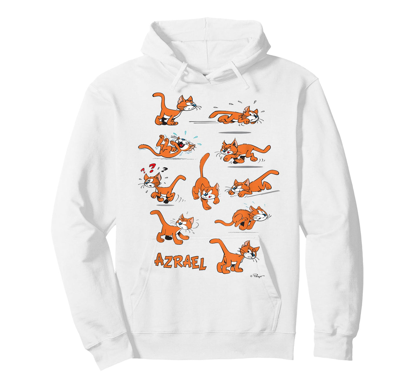The Smurfs Azrael the Cat Poses Front and Back Cartoon T-Shirt