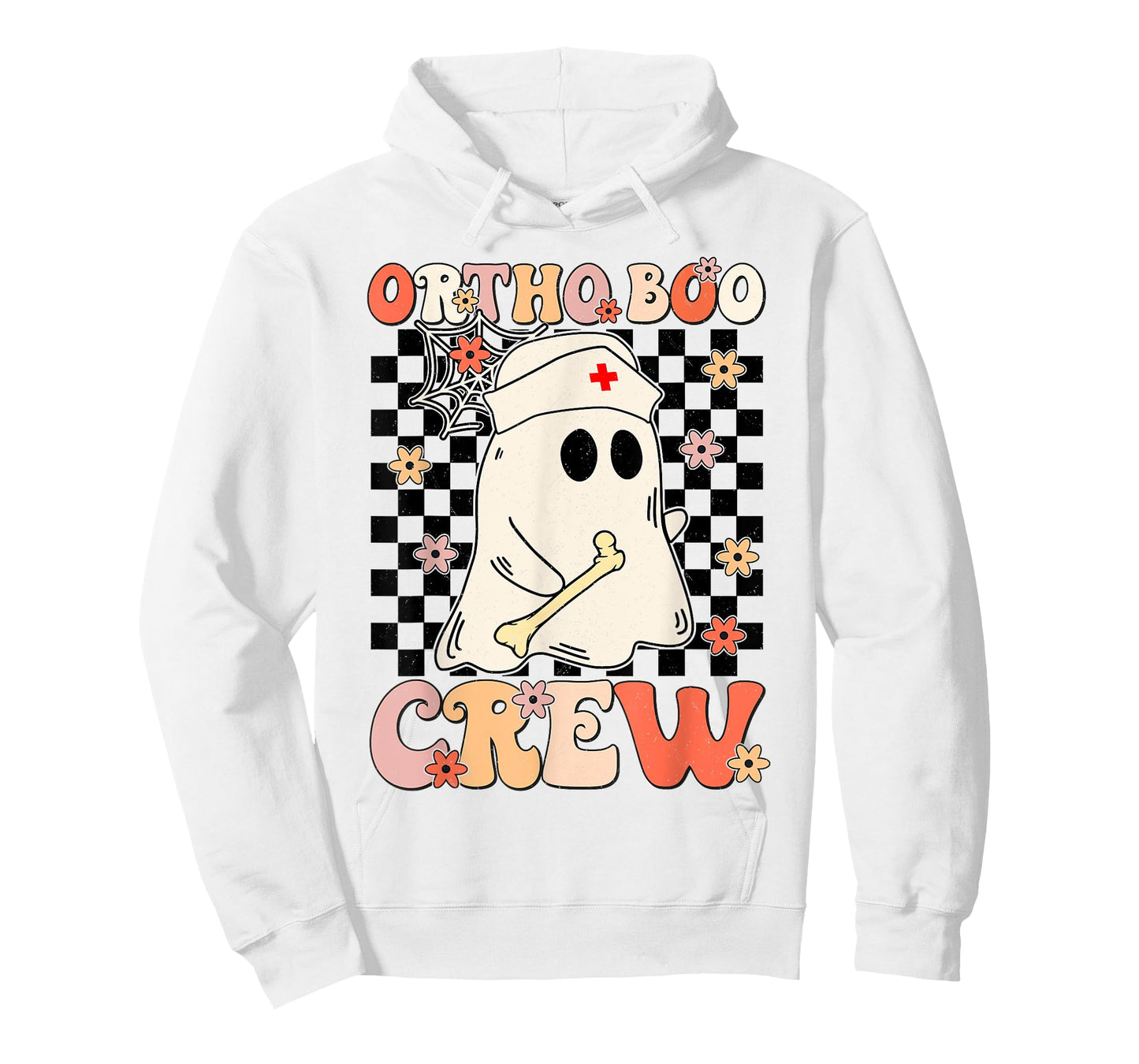 Ortho Boo Crew Ghost Pumpkin Orthopedic Nurse Halloween T-Shirt
