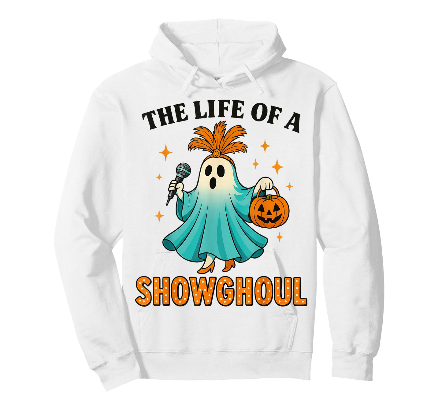 The Life of a Showghoul Fun Retro Halloween Show Ghosts Girl T-Shirt