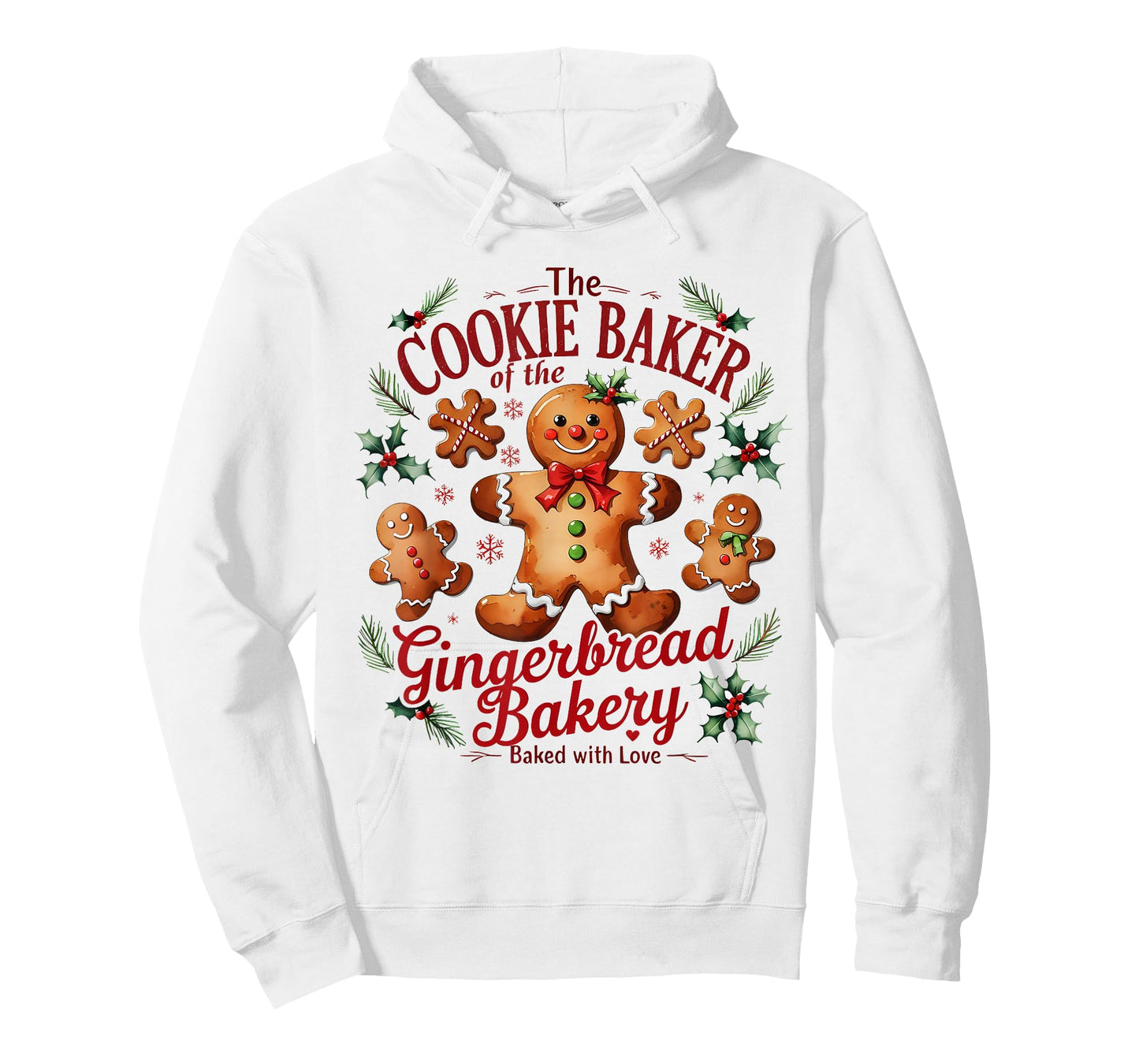 The Cookie Baker Gingerbread Bakery Christmas T-Shirt